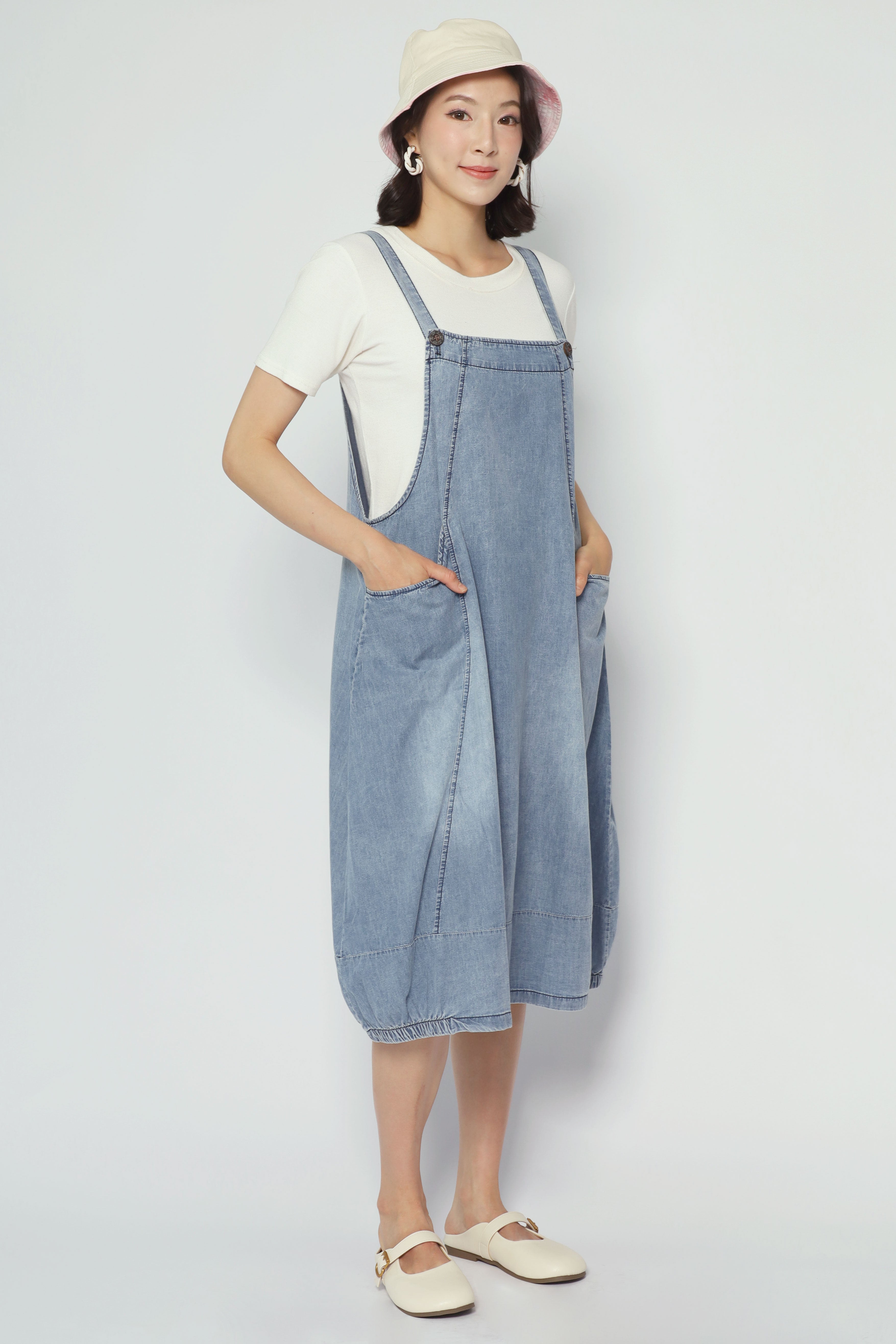Suppa Denim Pinafore Dress
