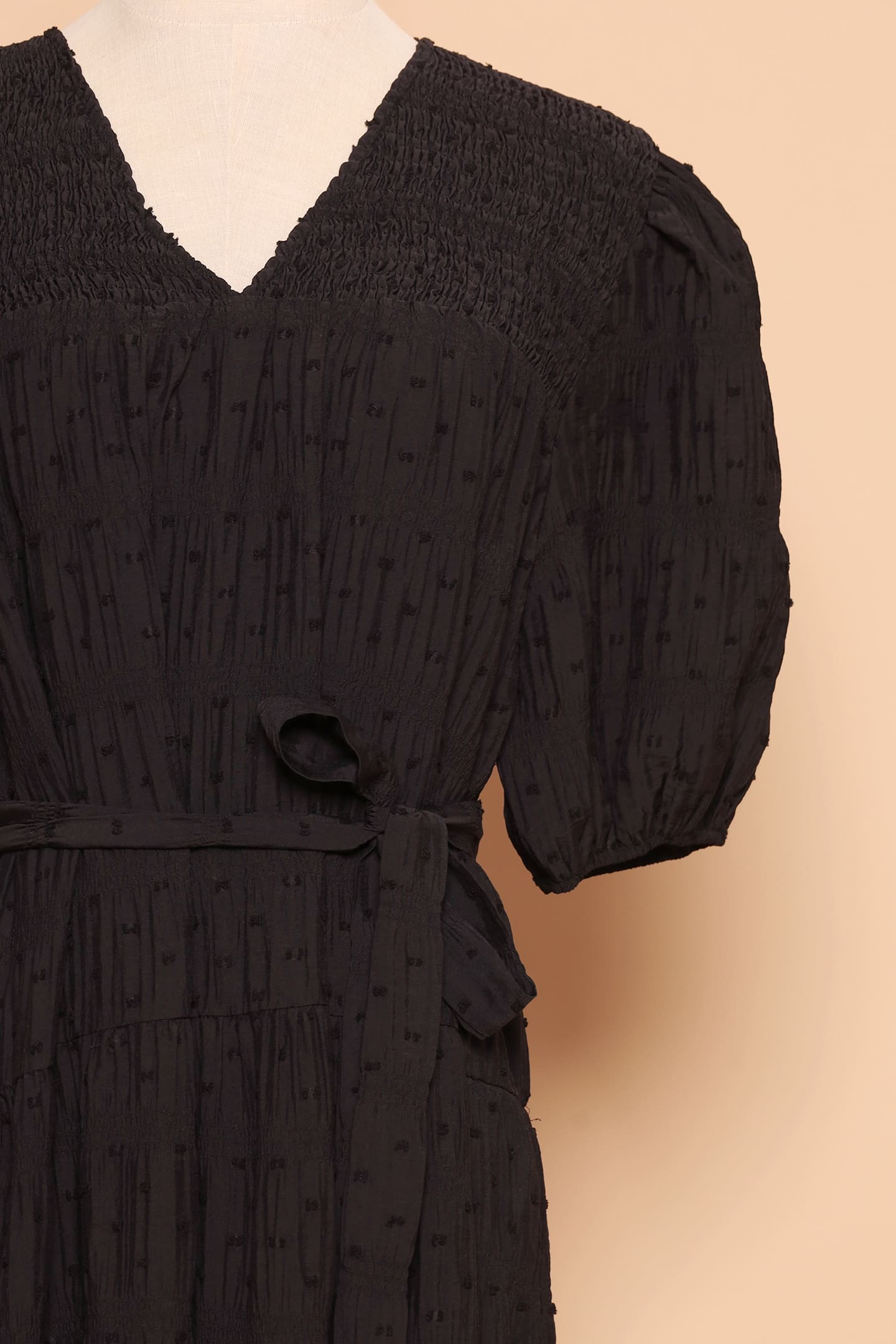 PO - Sydney Dress in Black Texture