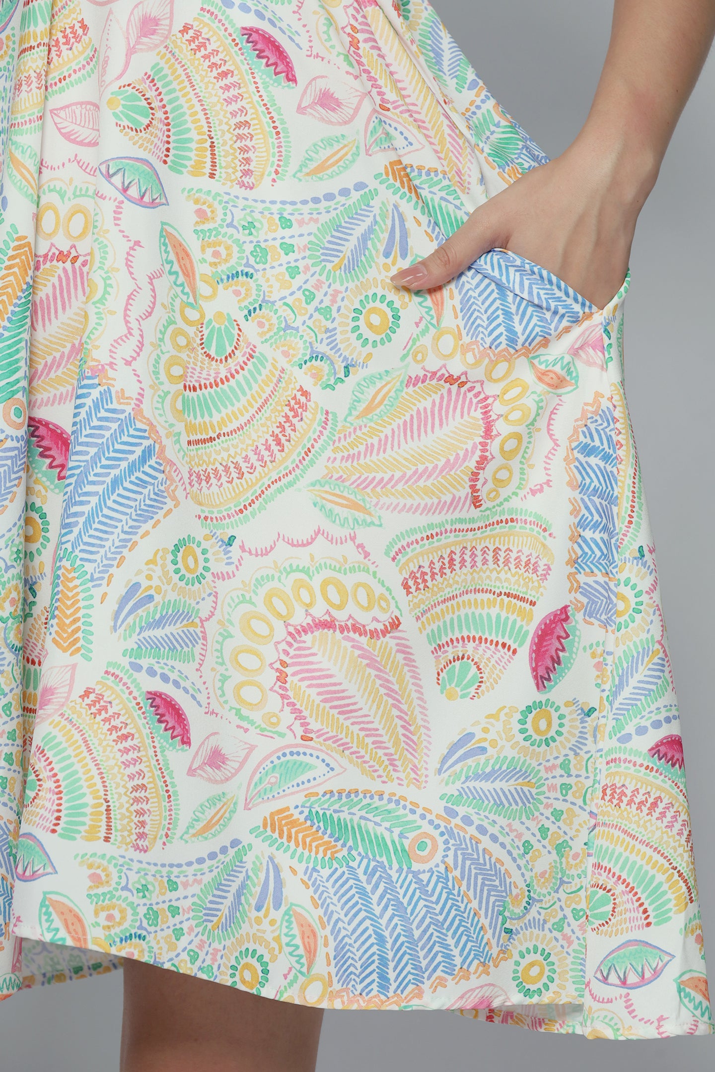 Tayler Dress in Tropic Paisley