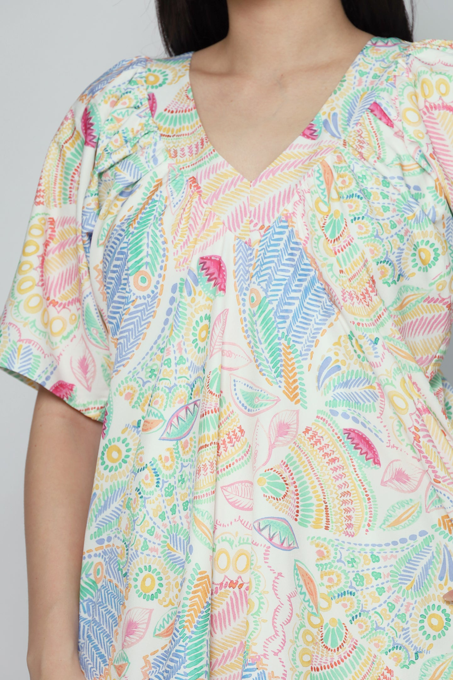 Tayler Dress in Tropic Paisley