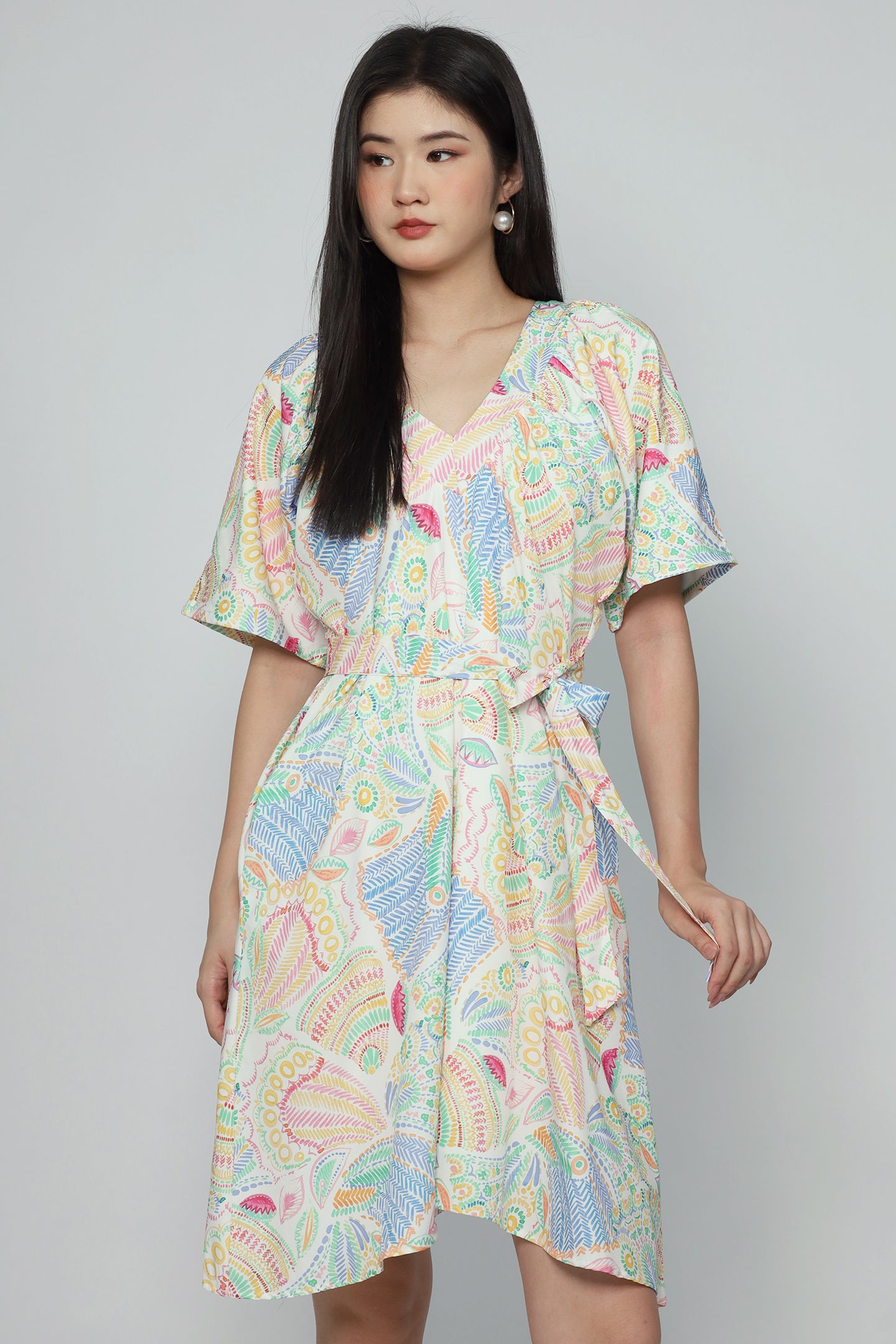 Tayler Dress in Tropic Paisley