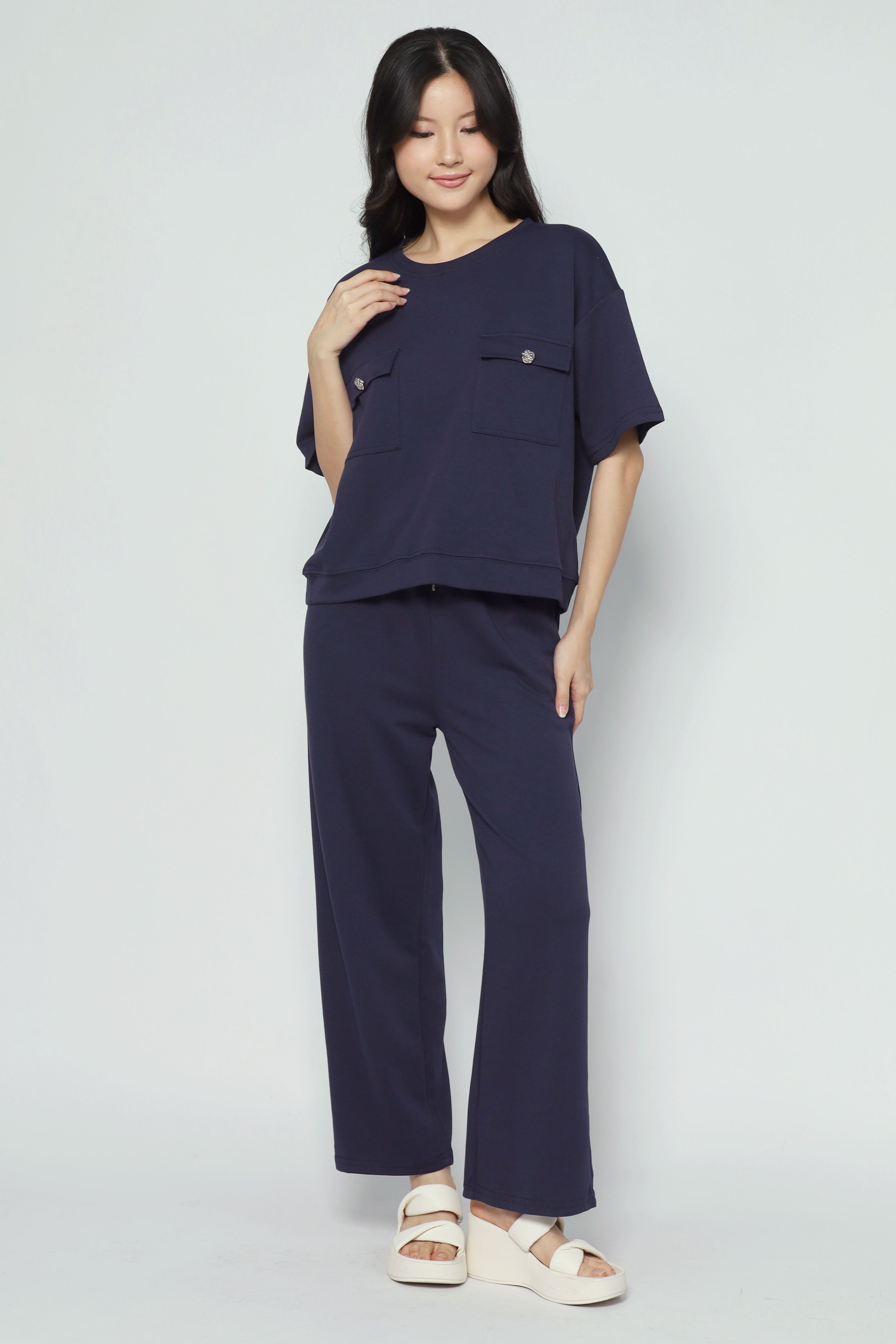 Teetee 2 in 1 Top and Pants Set in Blue