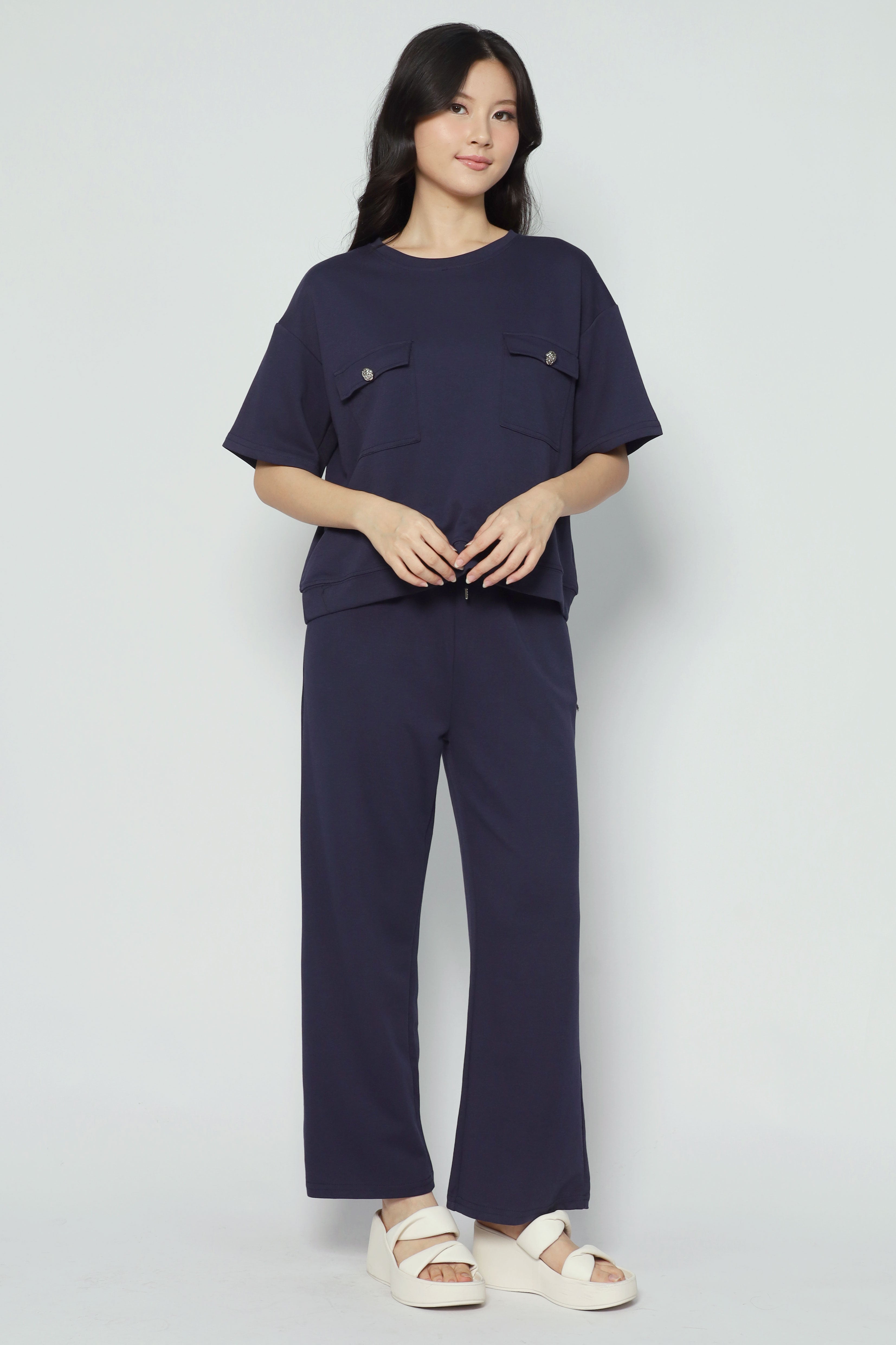 Teetee 2 in 1 Top and Pants Set in Blue