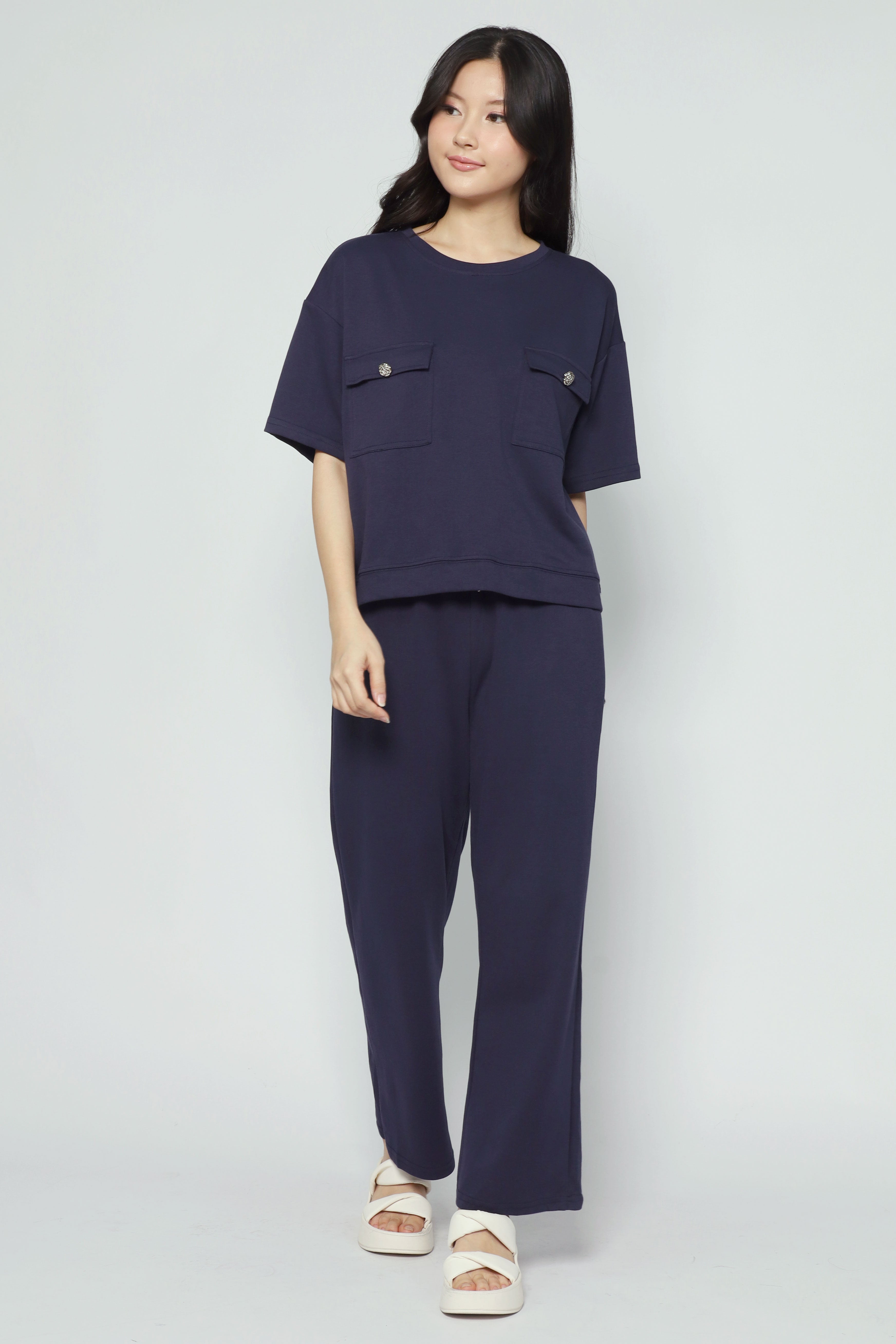 Teetee 2 in 1 Top and Pants Set in Blue