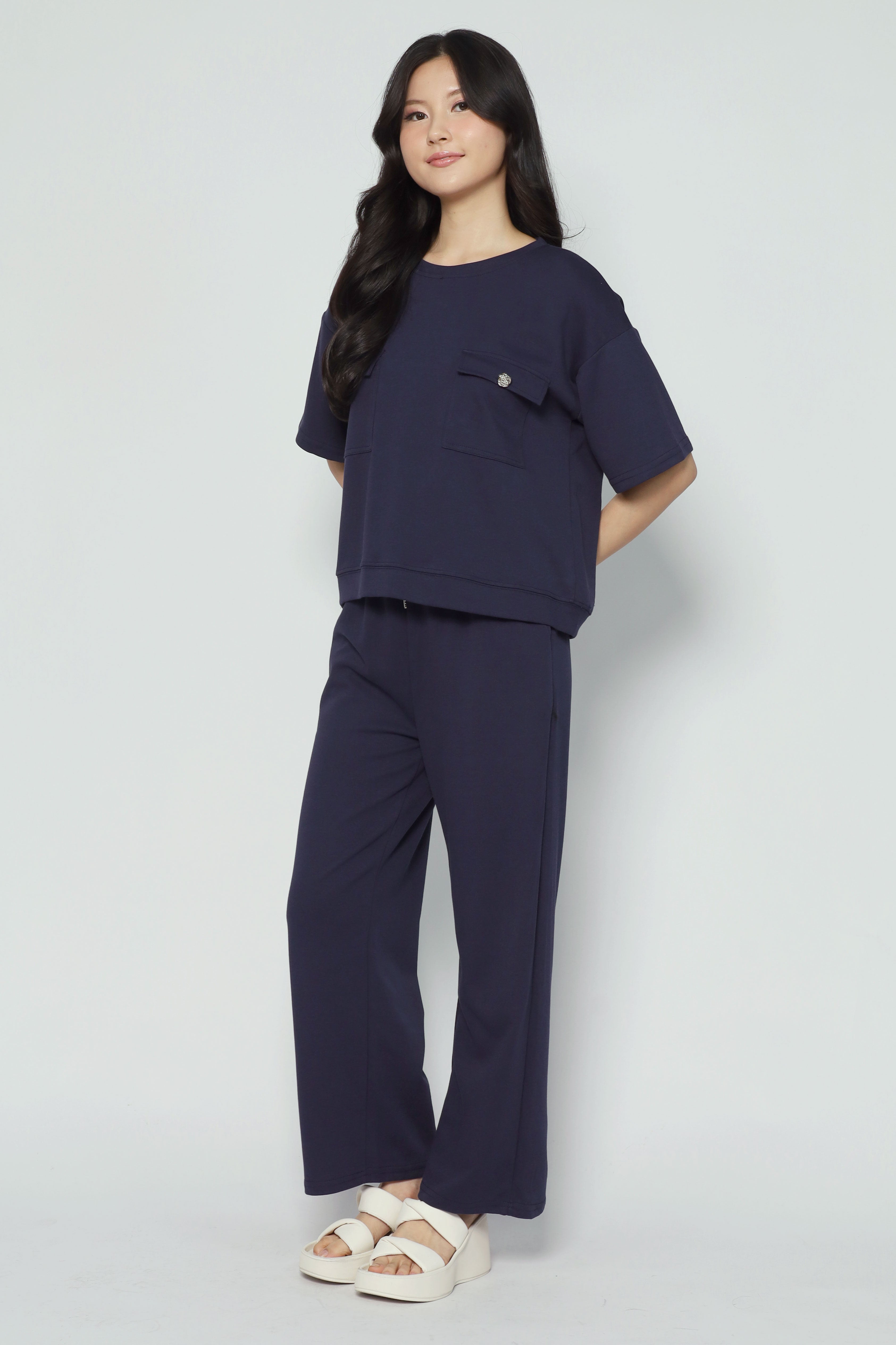 Teetee 2 in 1 Top and Pants Set in Blue