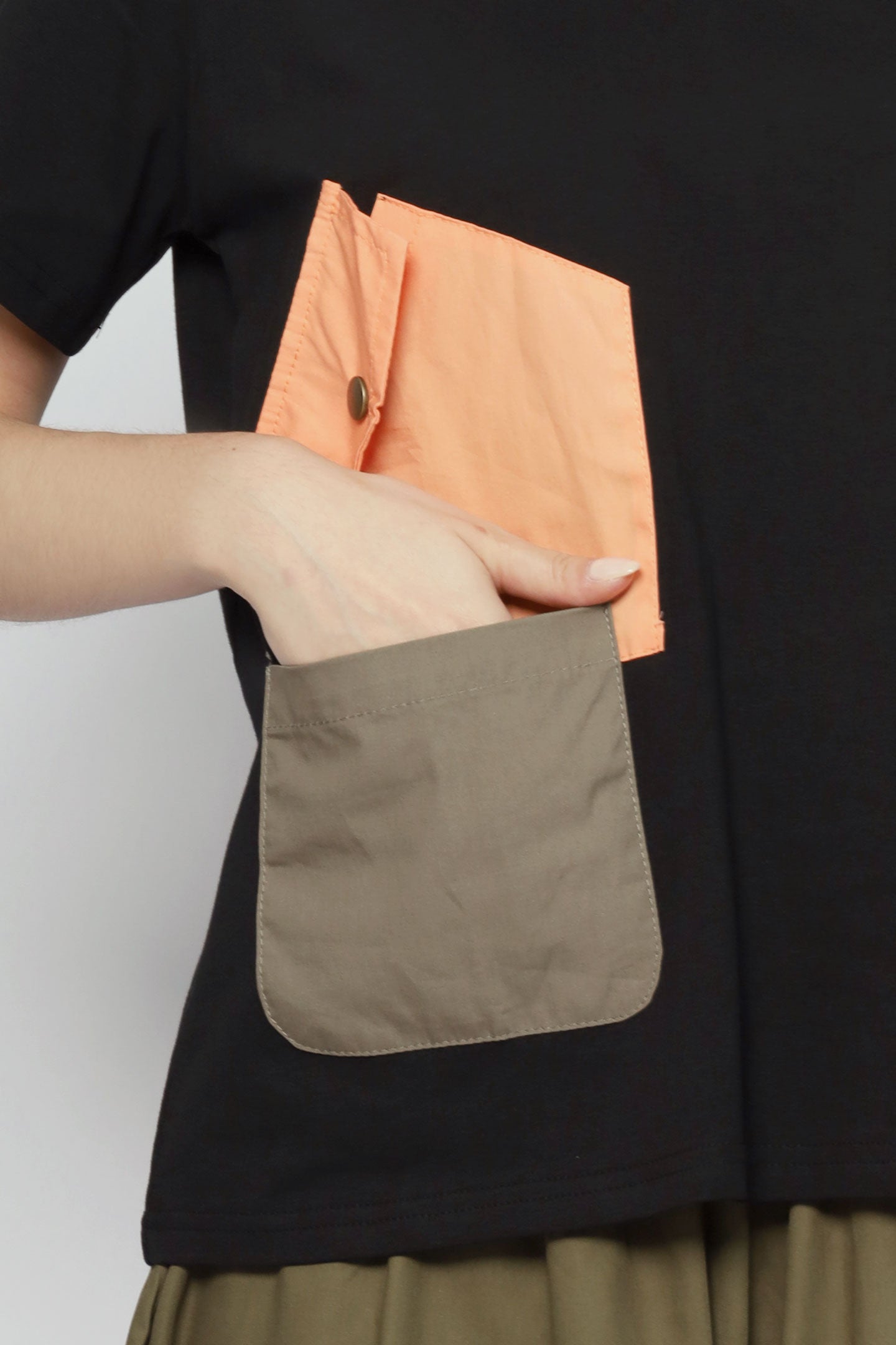 Terry Colourful Pocket Top