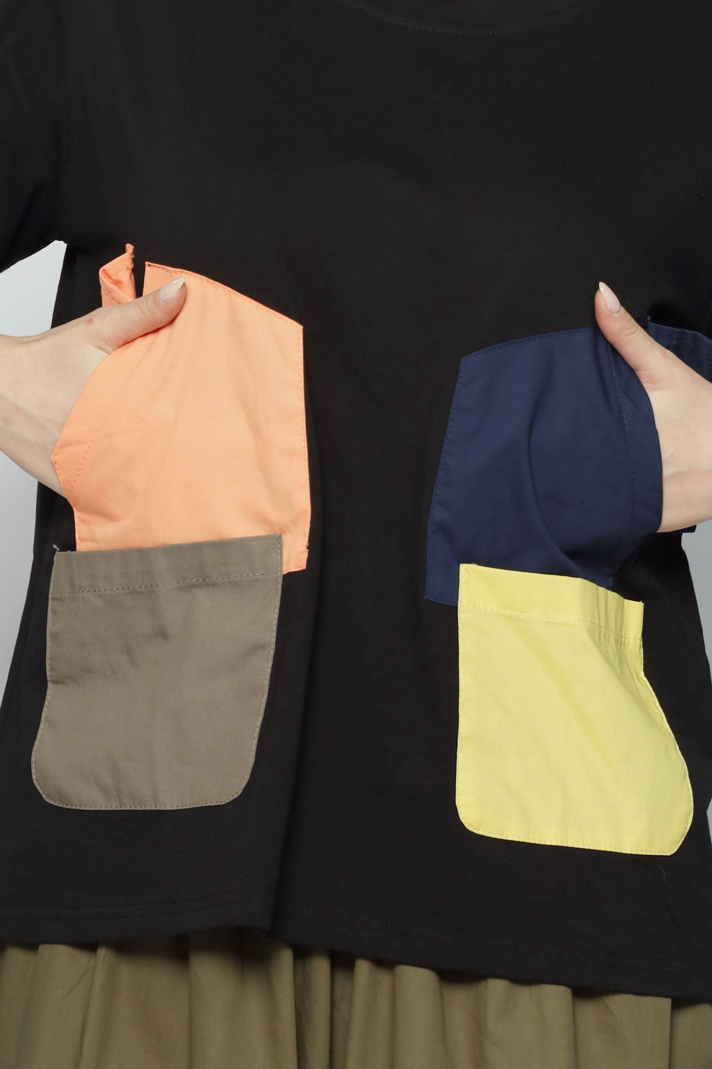 Terry Colourful Pocket Top