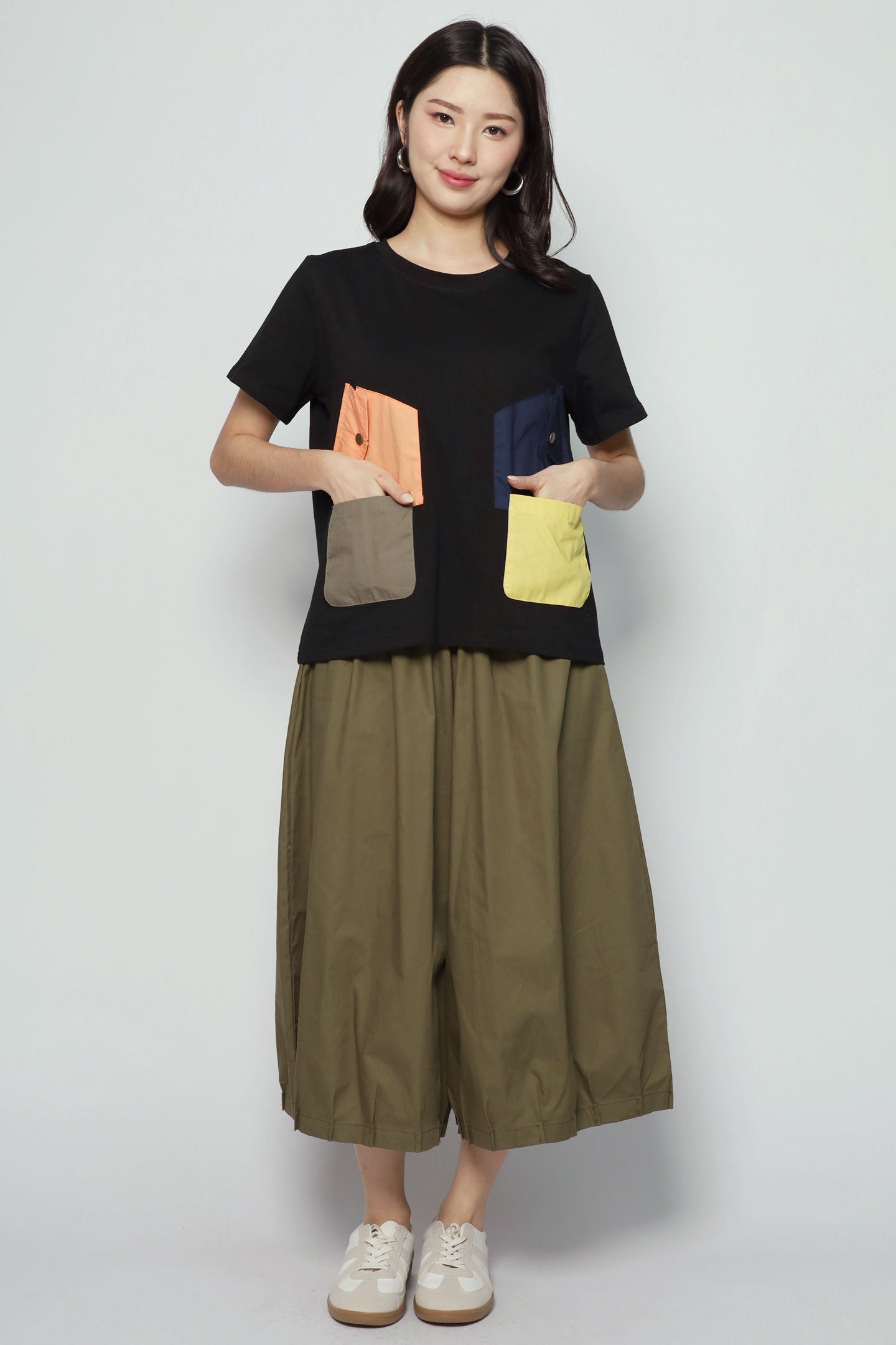Terry Colourful Pocket Top