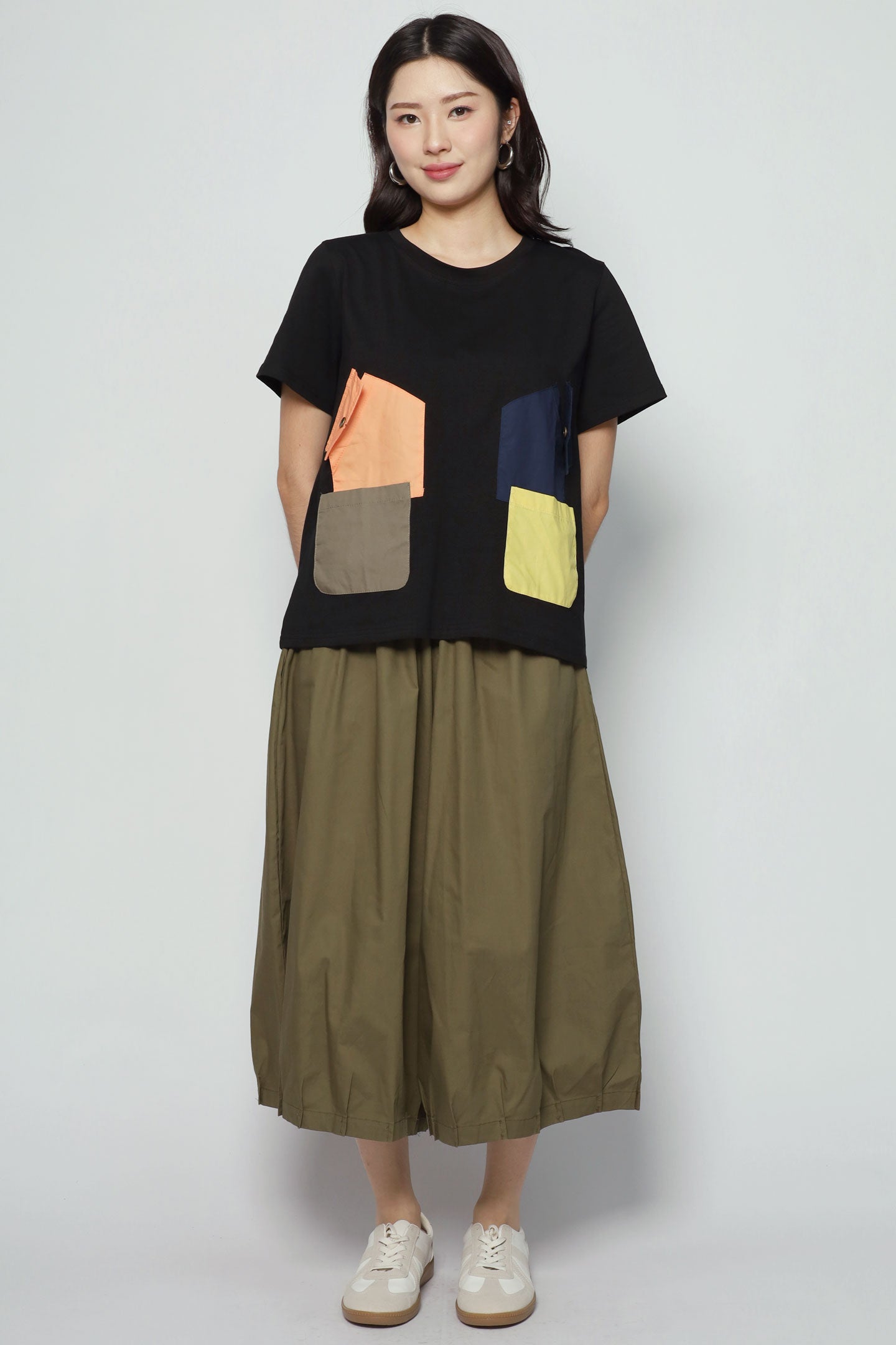 Terry Colourful Pocket Top