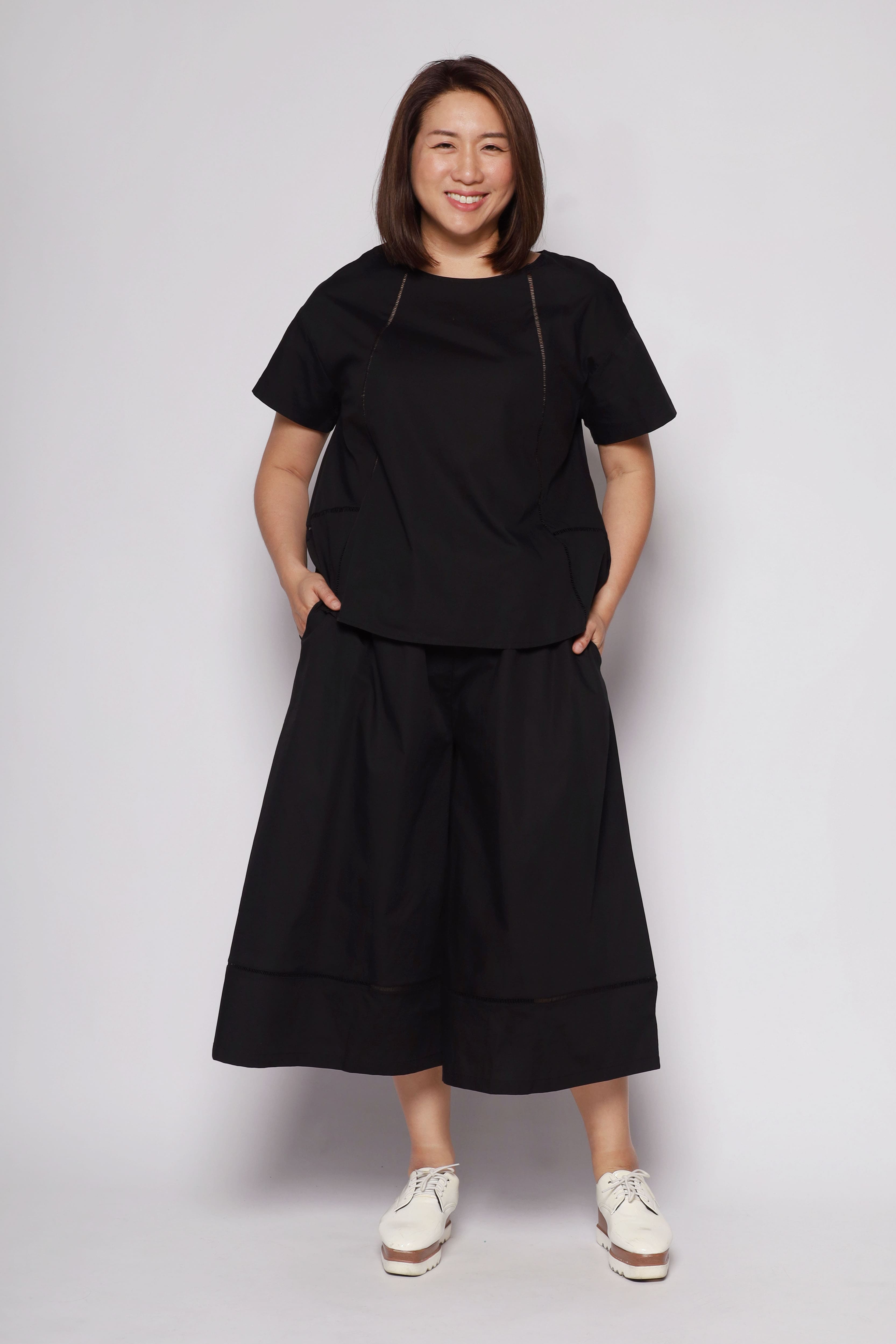 Parko Culottes Pants in Black