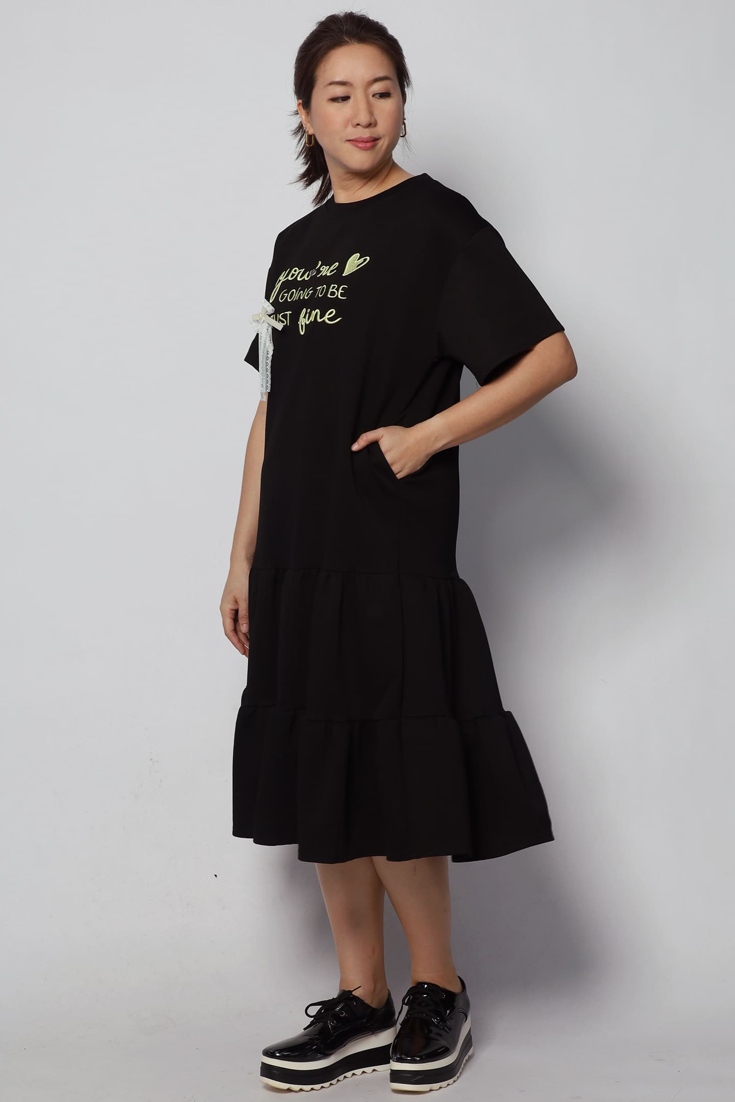 That Fine Embroidered Dress in Black