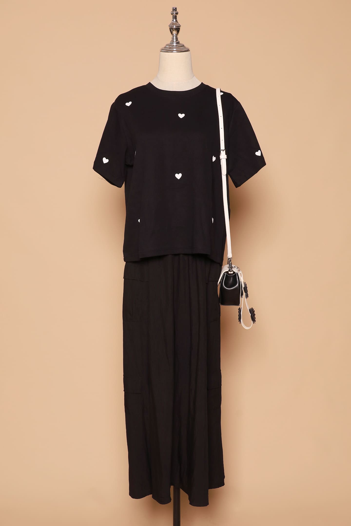 PO - Tiny Hearts Top in Black