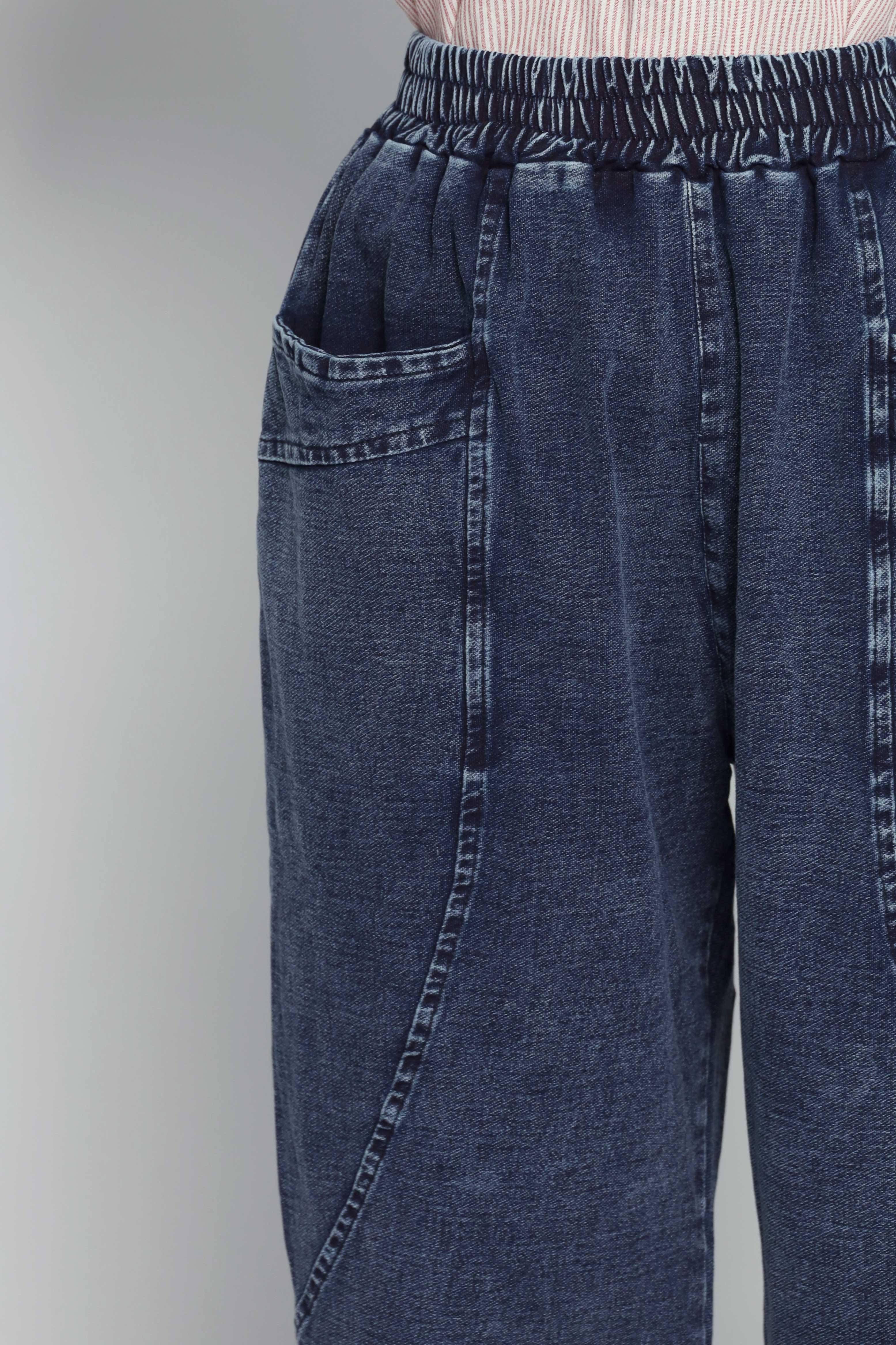 PO - Tove Pants in Plain Blue