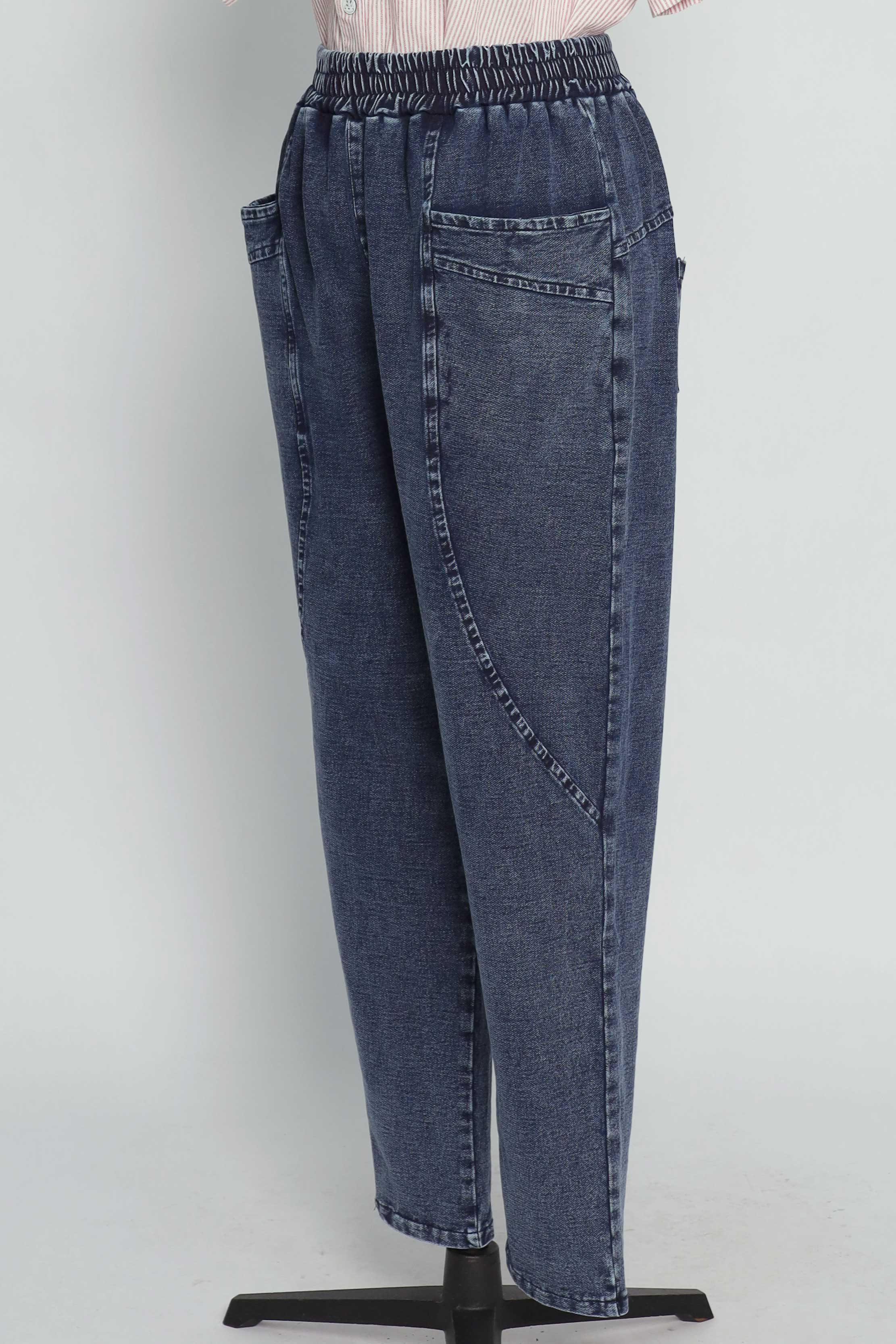 PO - Tove Pants in Plain Blue