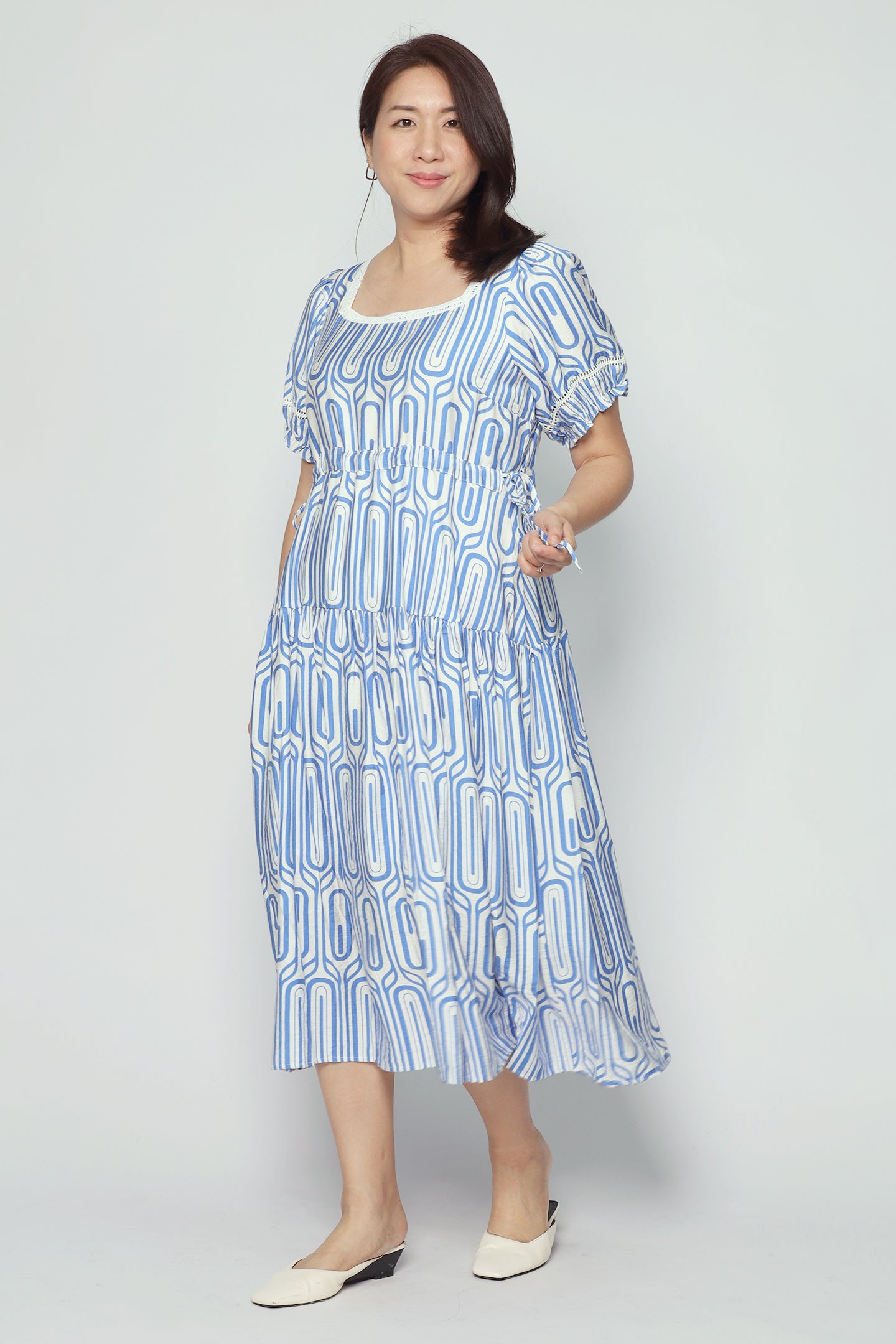 Victoria Dress in Blue Escape
