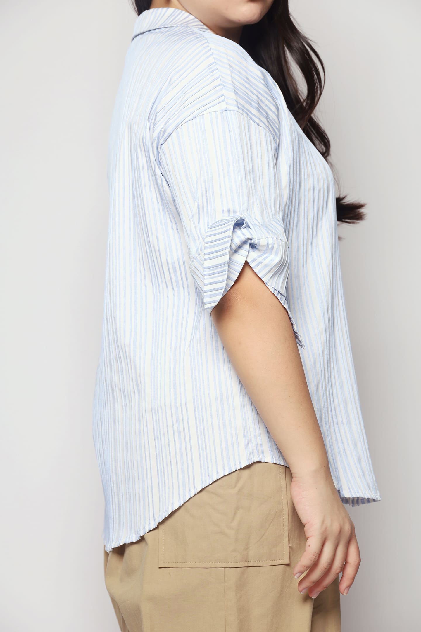 Wal Blue Stripes Top