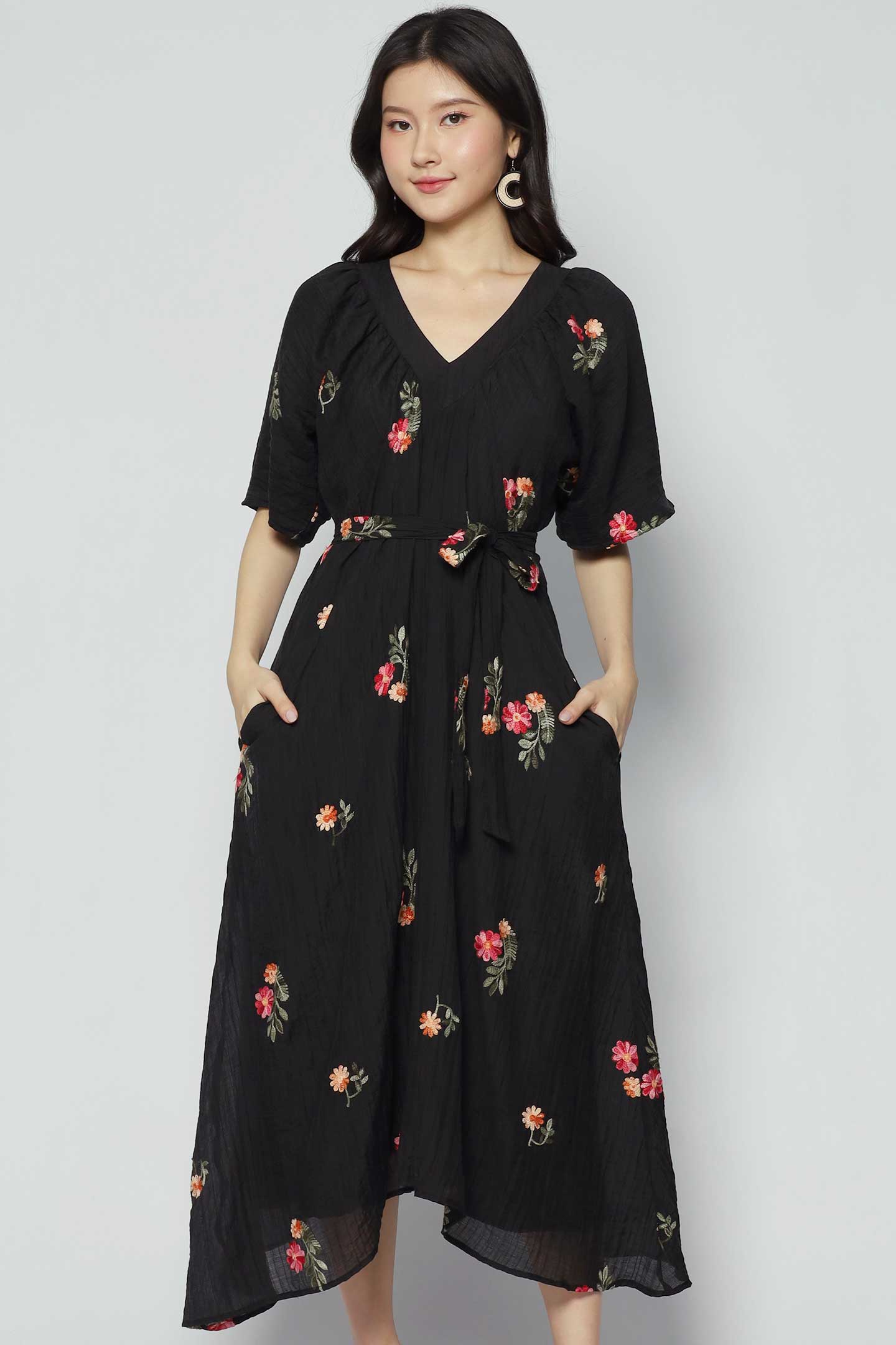 Whitney V Dress in Bloomingdale