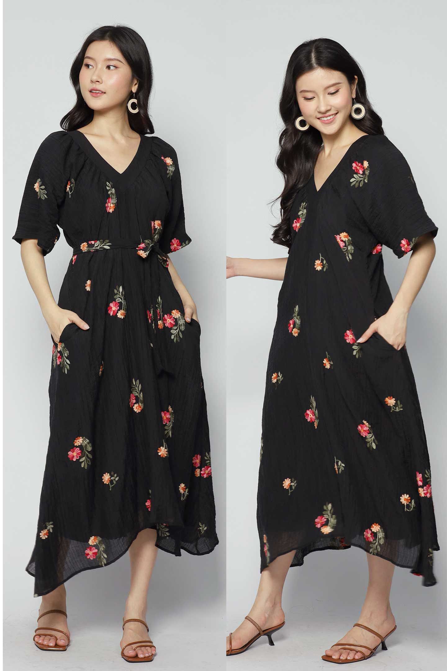 Whitney V Dress in Bloomingdale