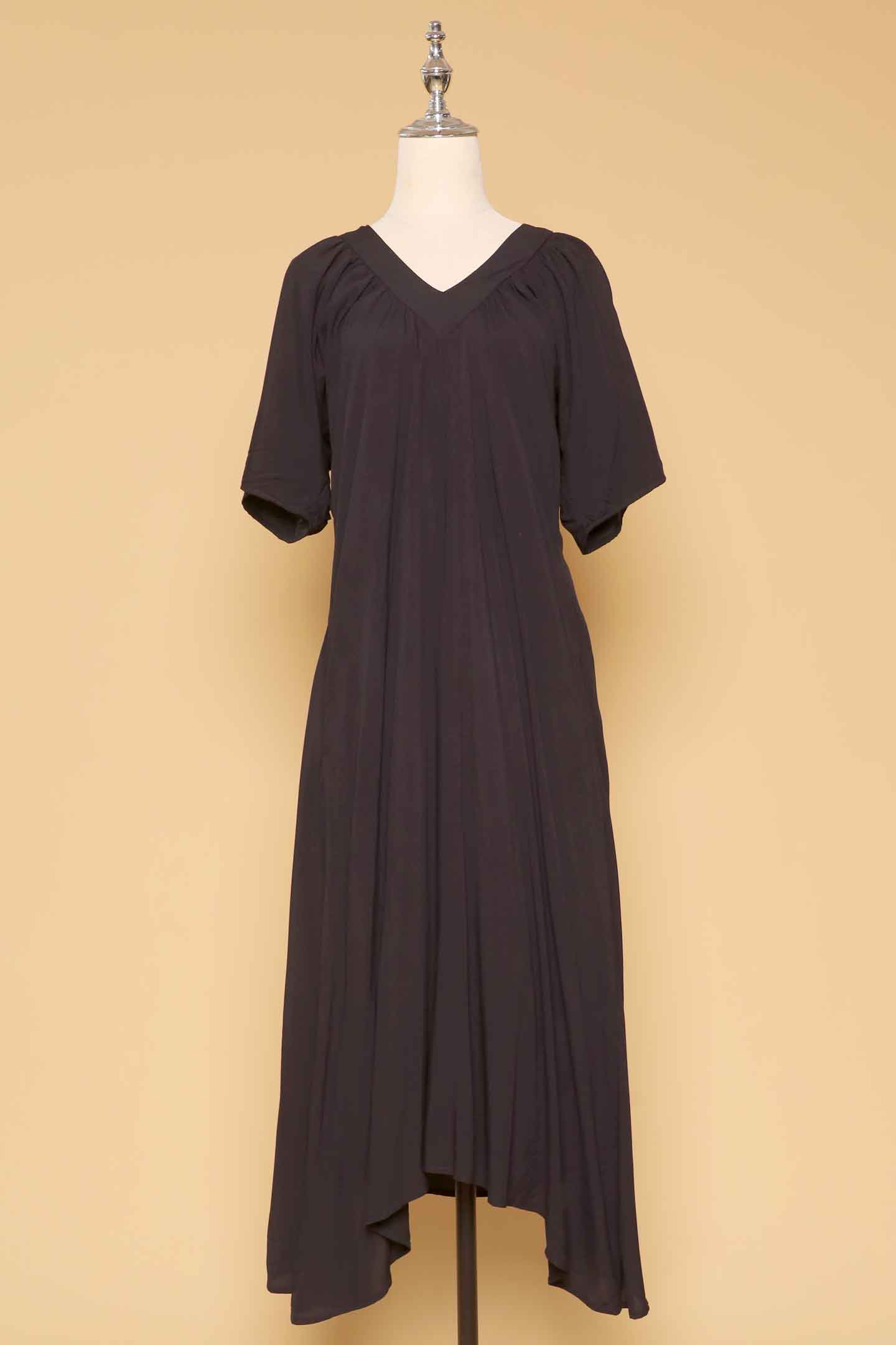 PO - Whitney V Dress in Black