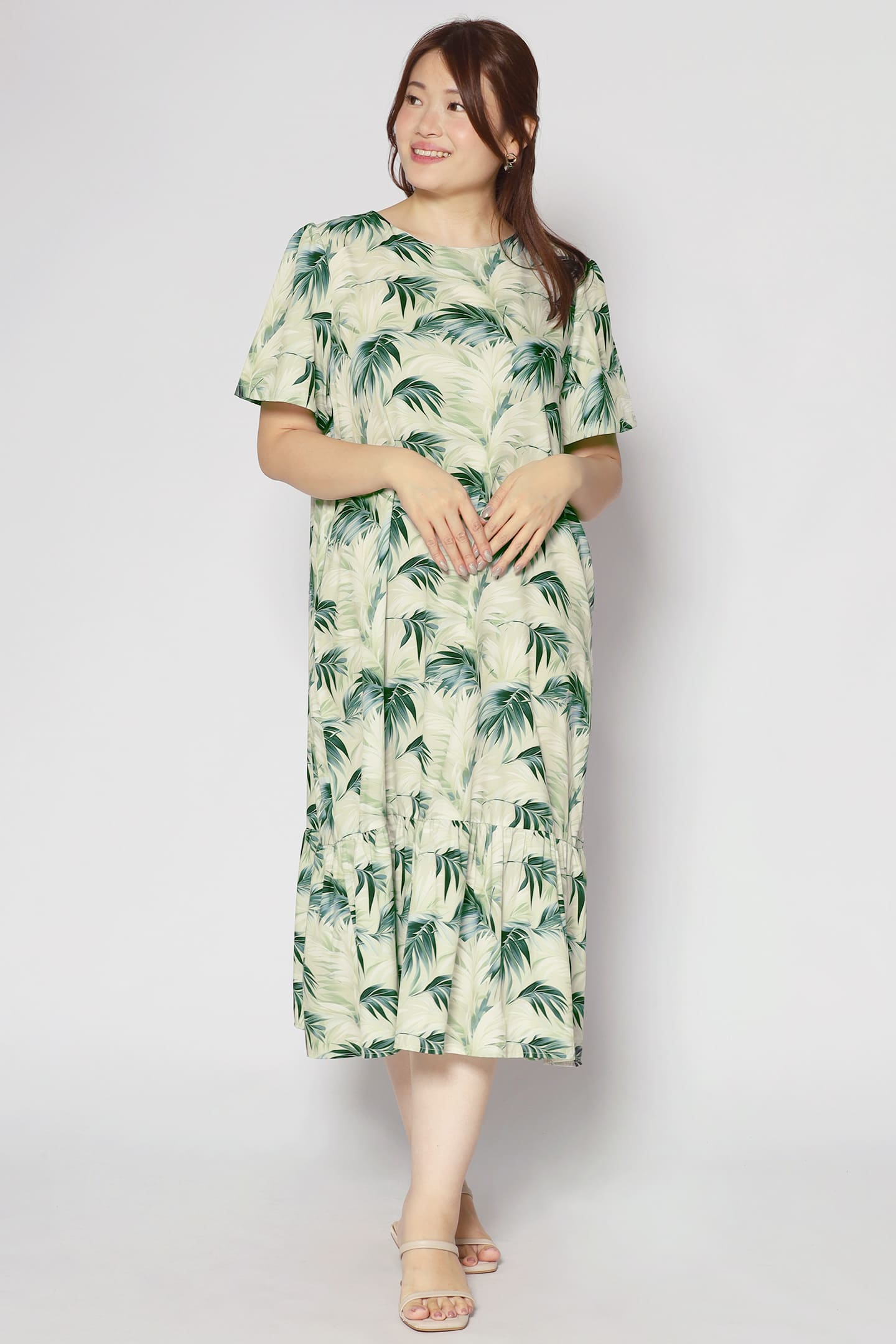 Xing Dress in Lush Ferns