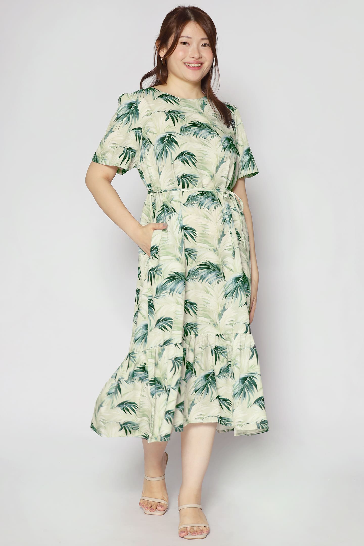 Xing Dress in Lush Ferns