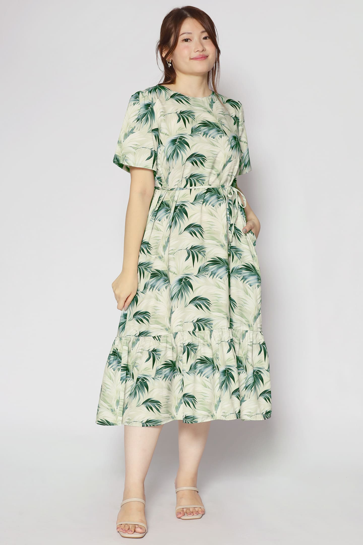 Xing Dress in Lush Ferns