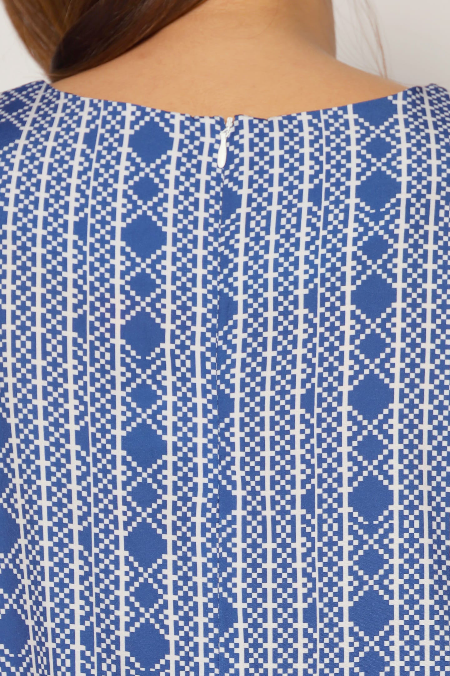 Xing Dress in Blue Aztec