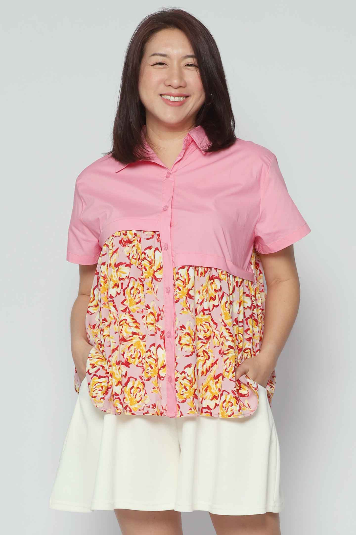 PO - Xinxin Floral Top in Pink