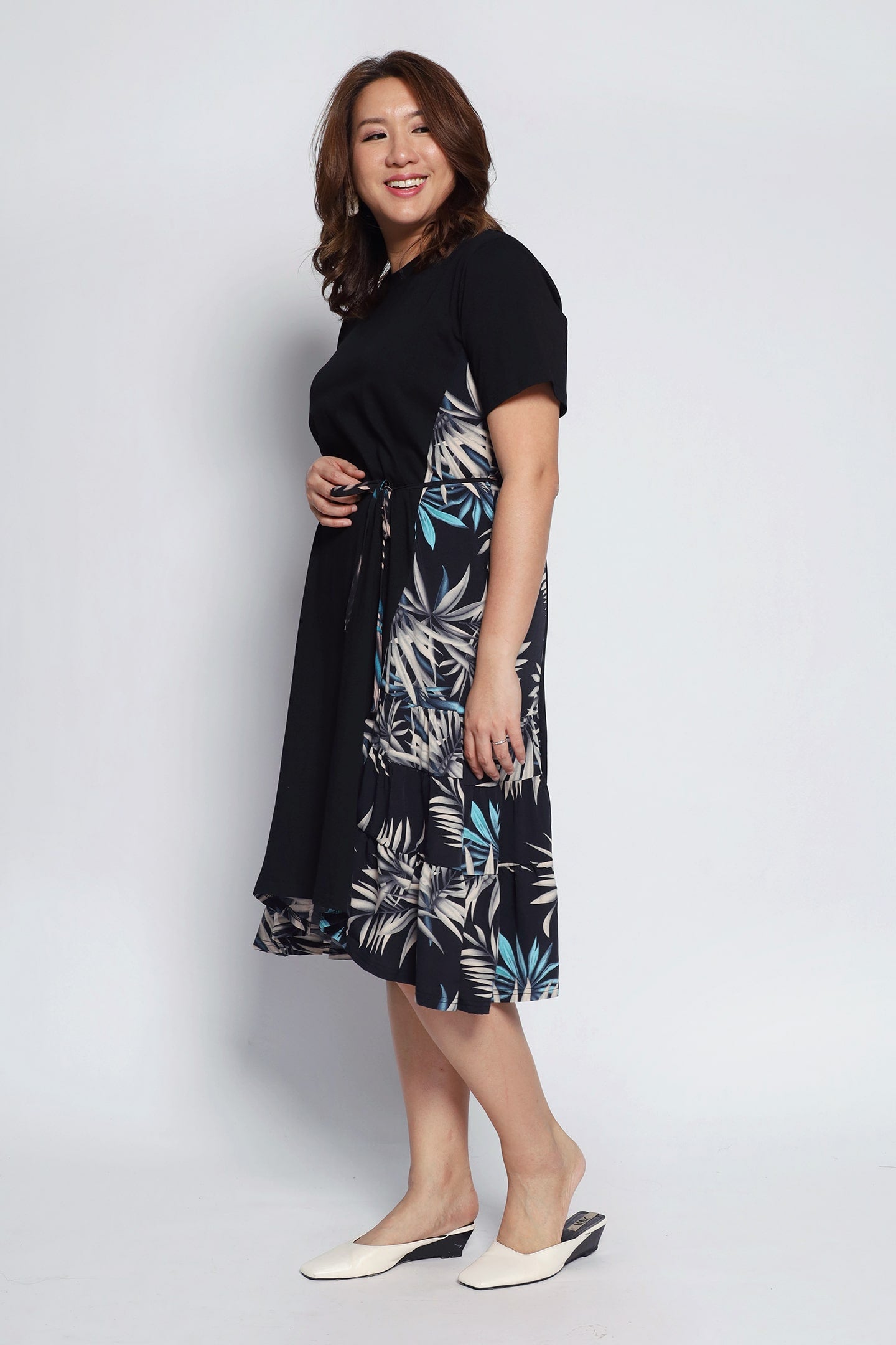 Xzander Dress in Blue Hawaii