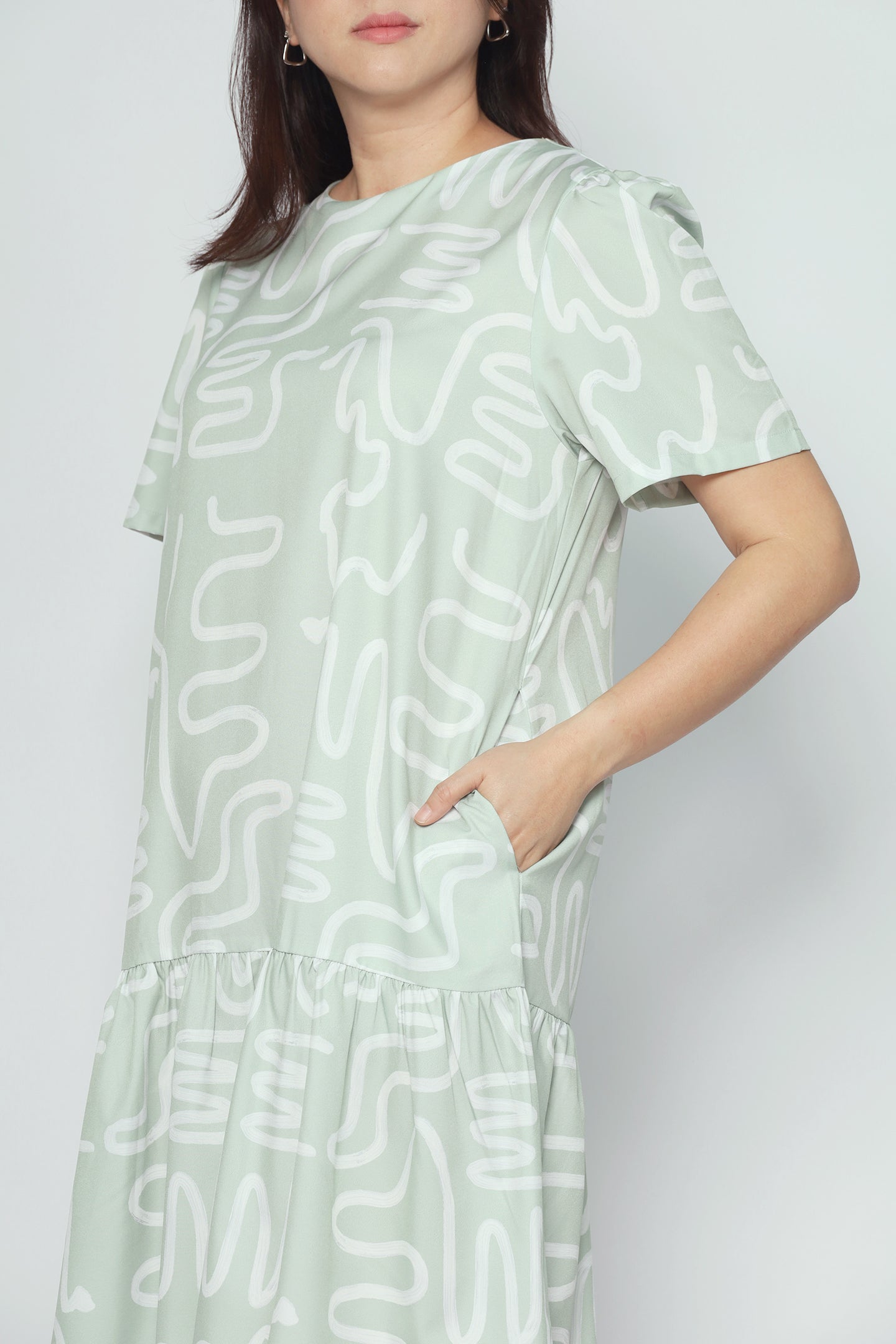 Yue Dress in Mintwist