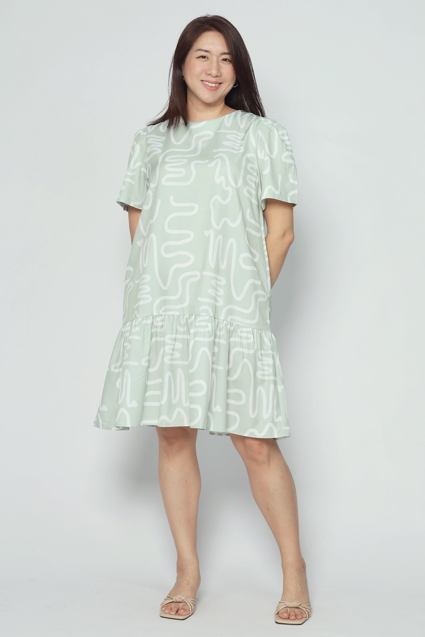 Yue Dress in Mintwist