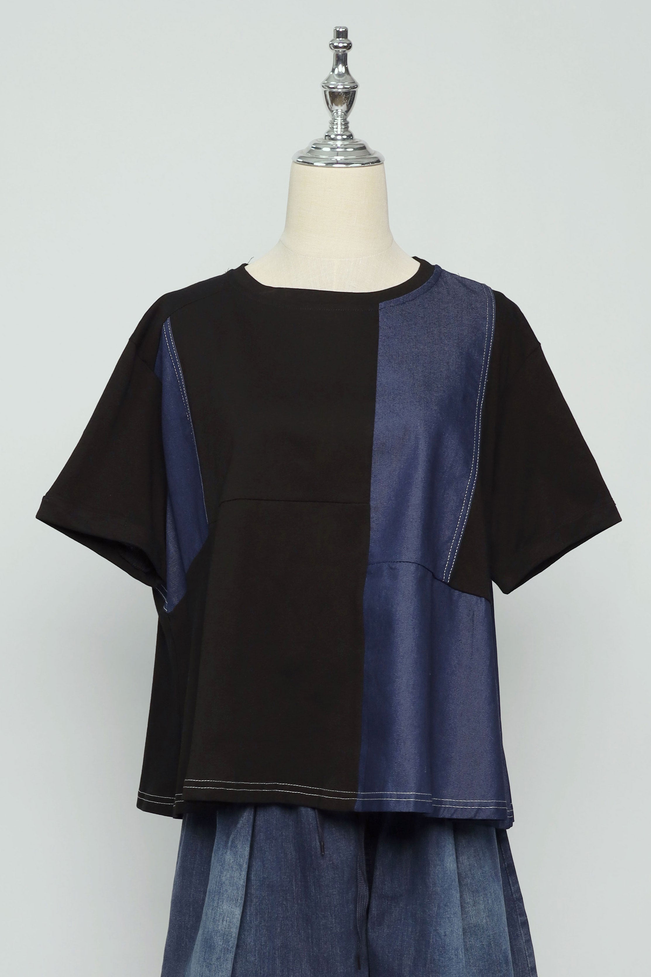 PO - Yaraelle Top in Black Denim