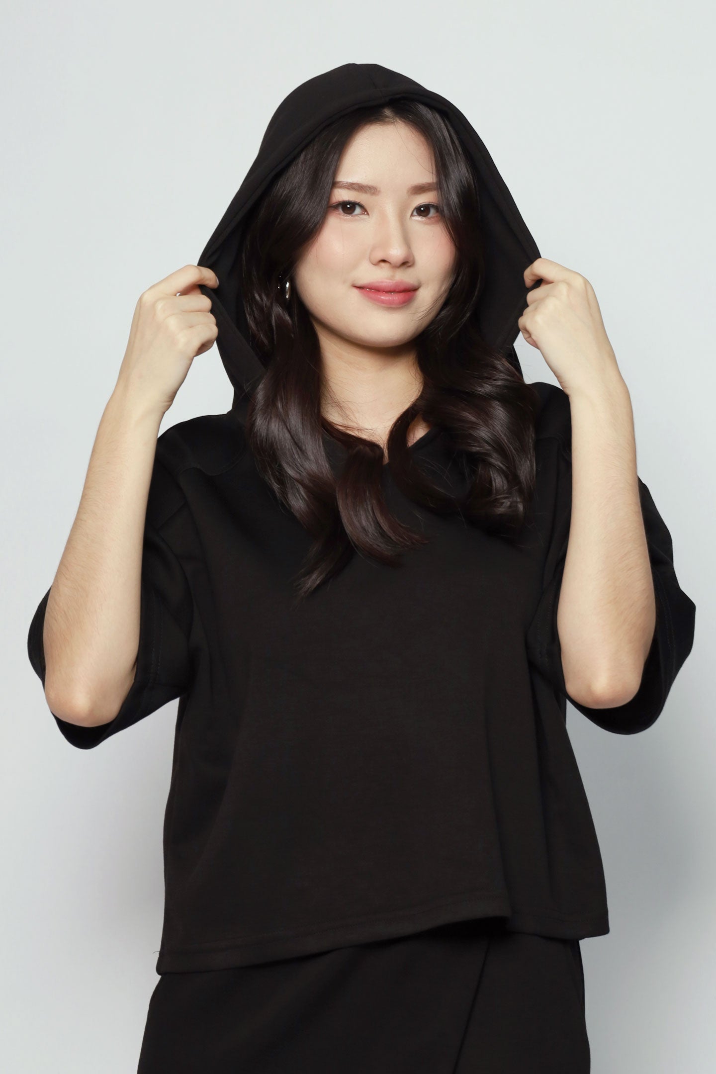 Yori 2 in 1 Top and Skirt Set in Black