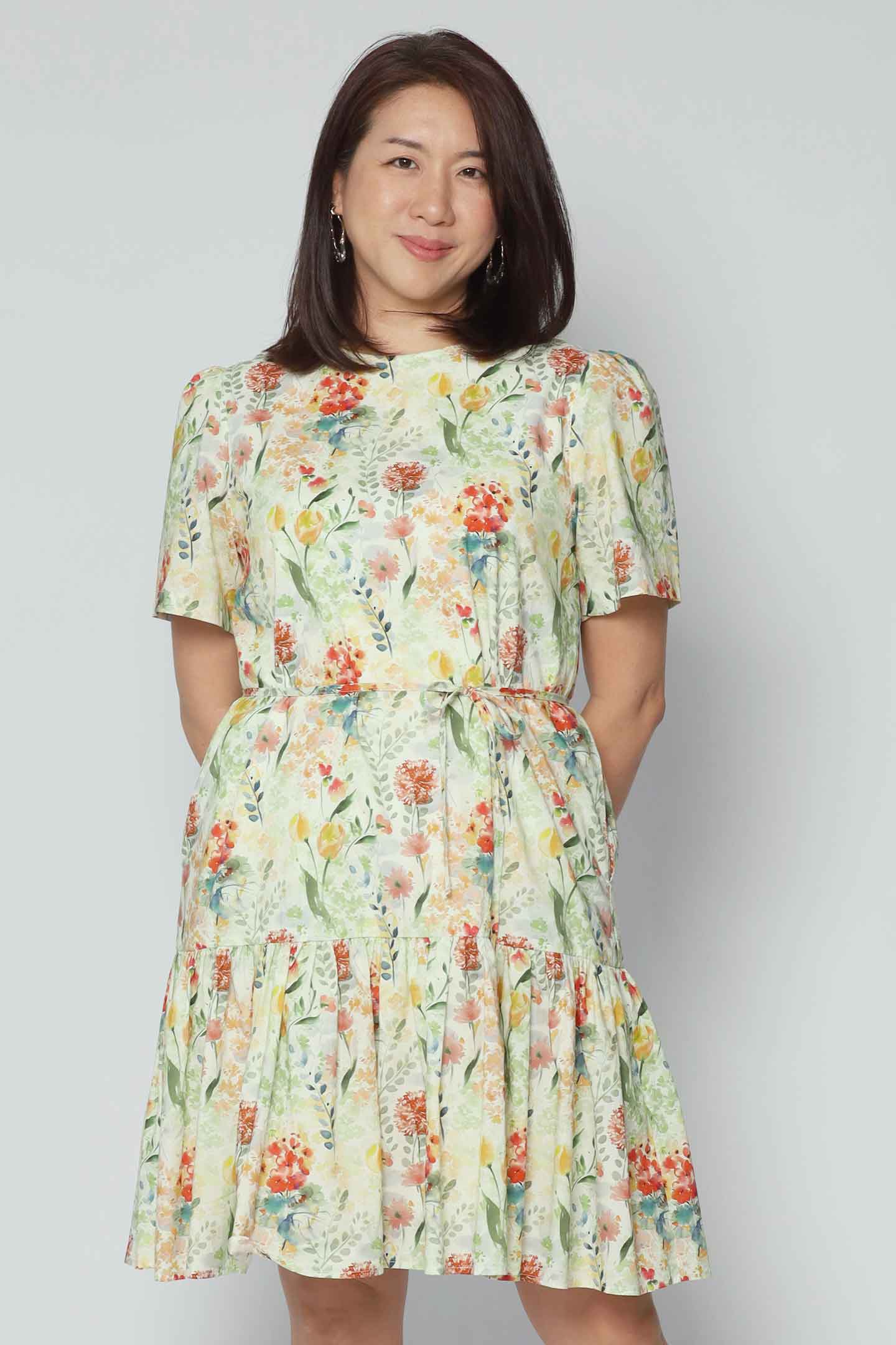Yue Dress in Blossom Garden