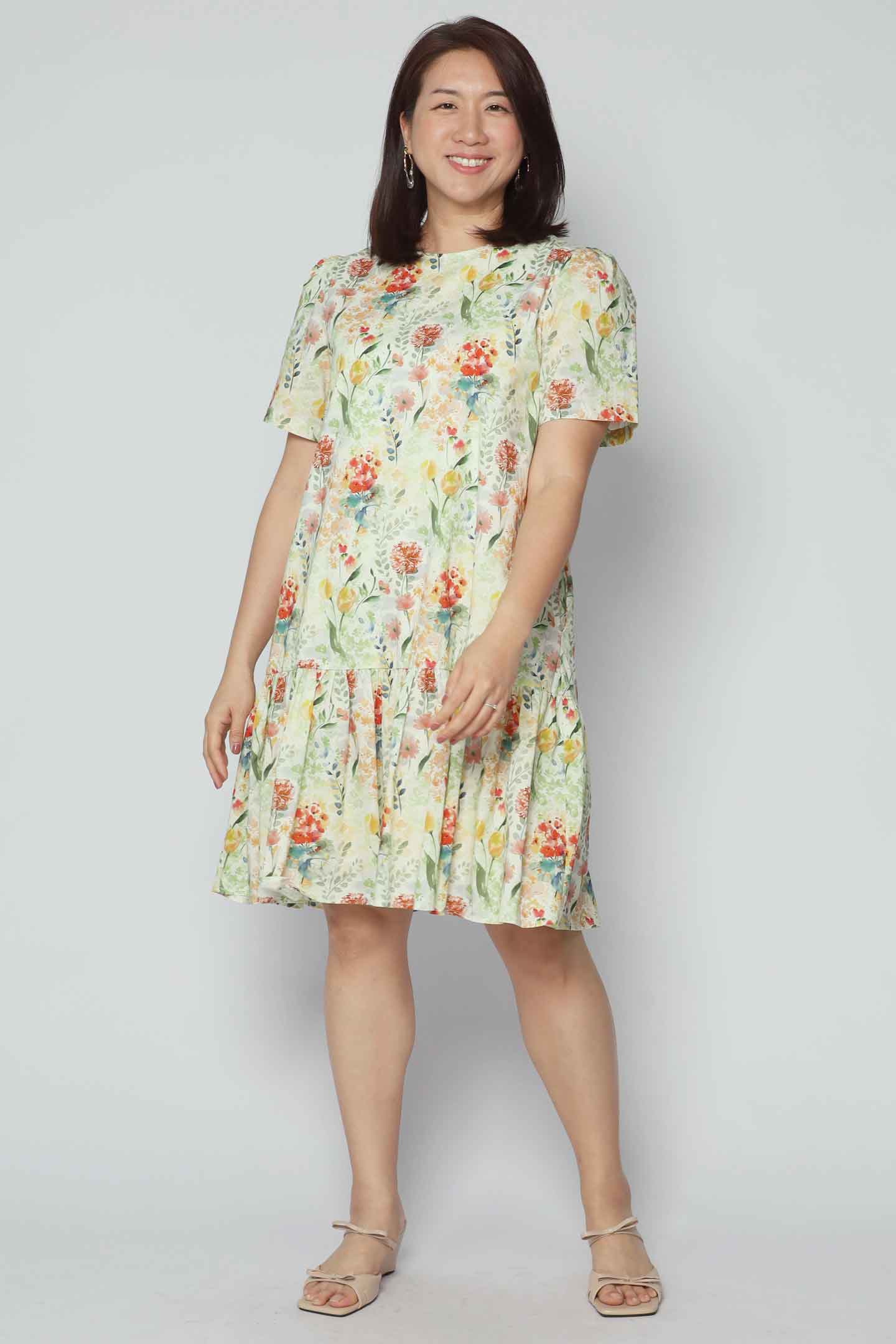 Yue Dress in Blossom Garden