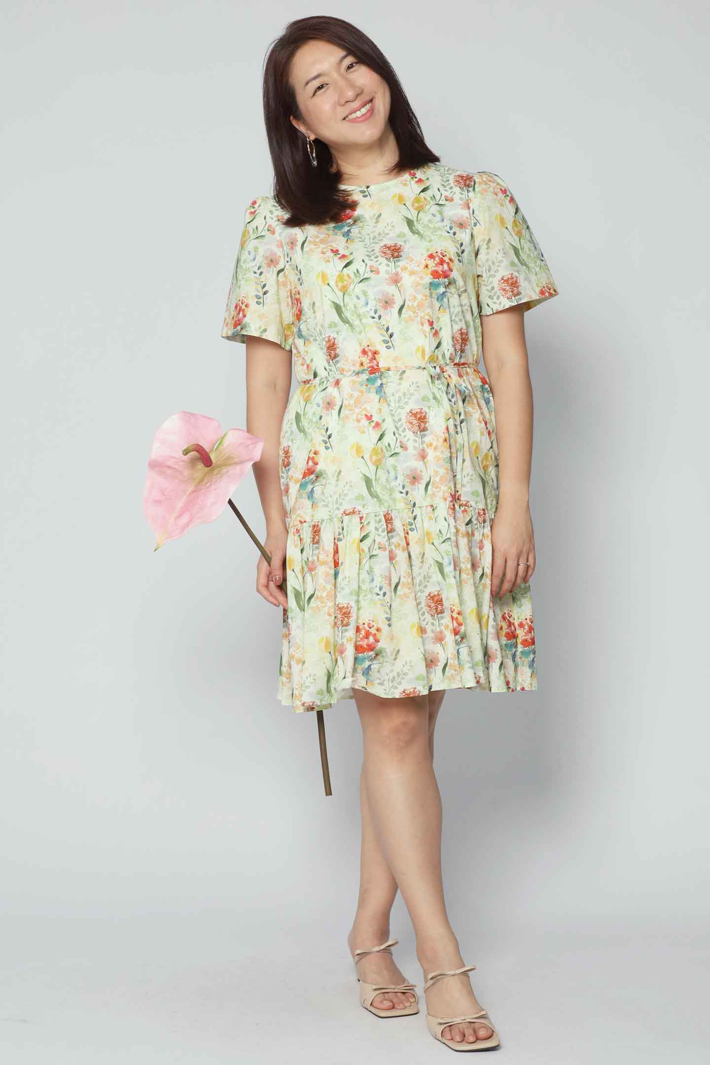 Yue Dress in Blossom Garden
