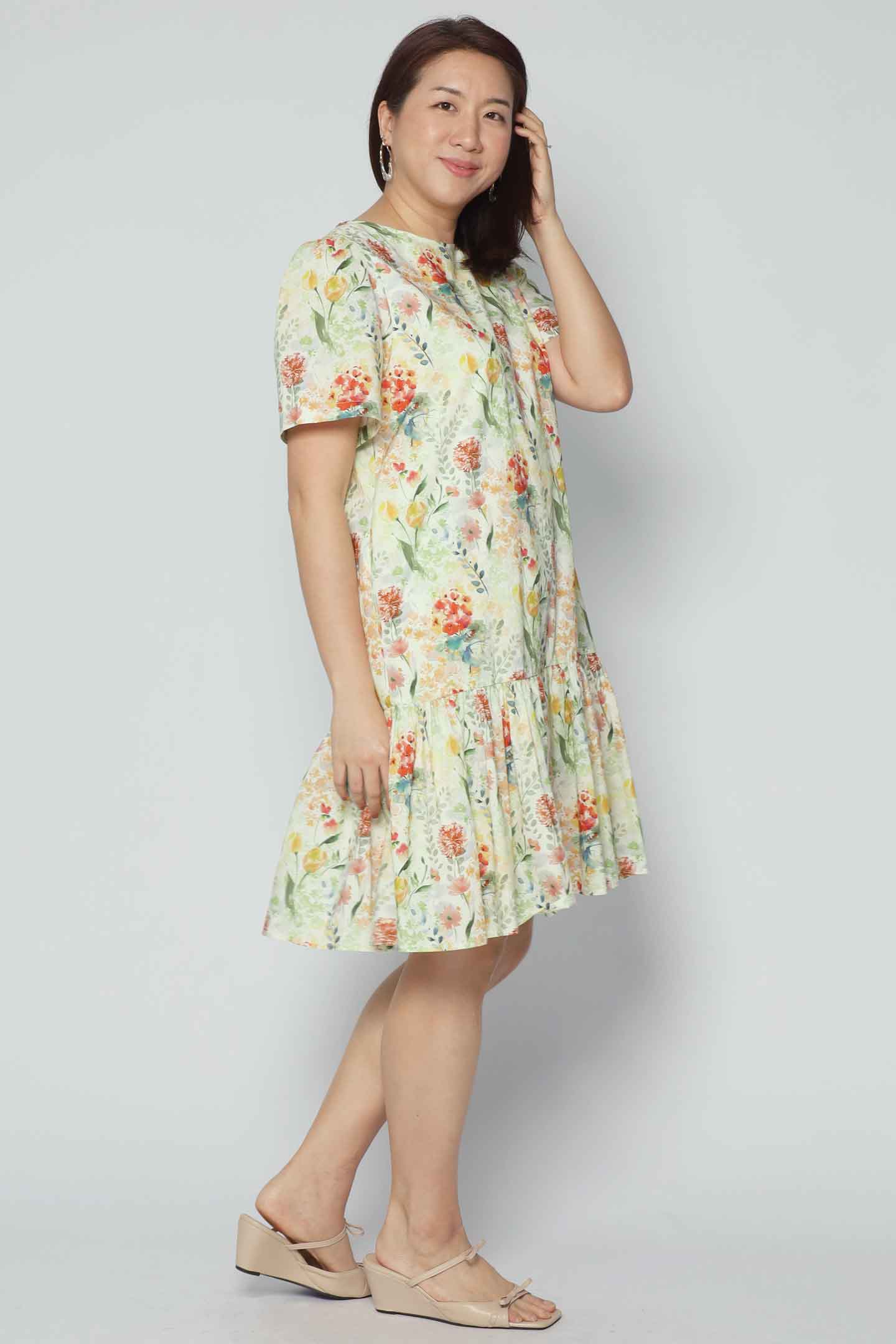 Yue Dress in Blossom Garden