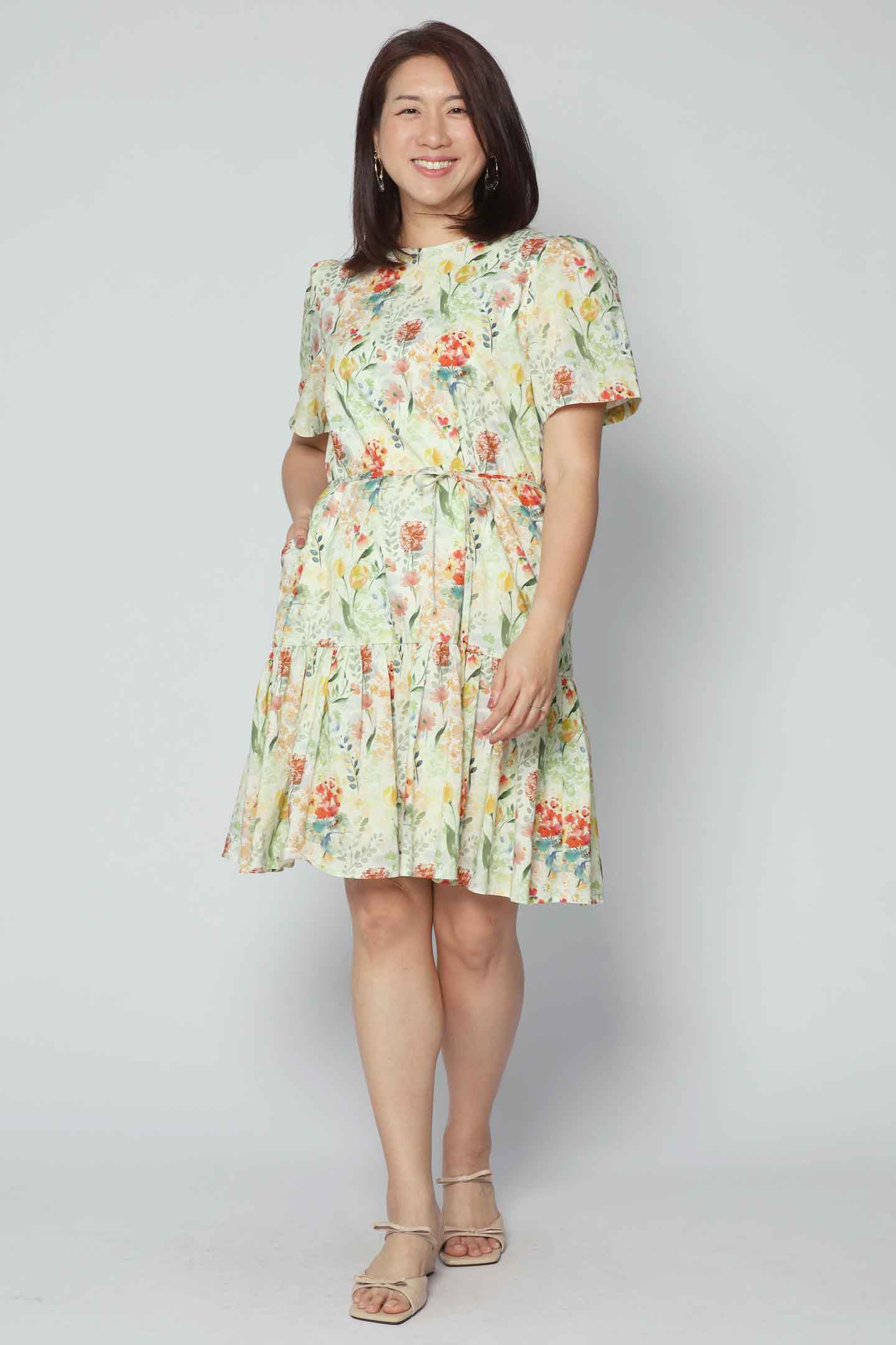 Yue Dress in Blossom Garden