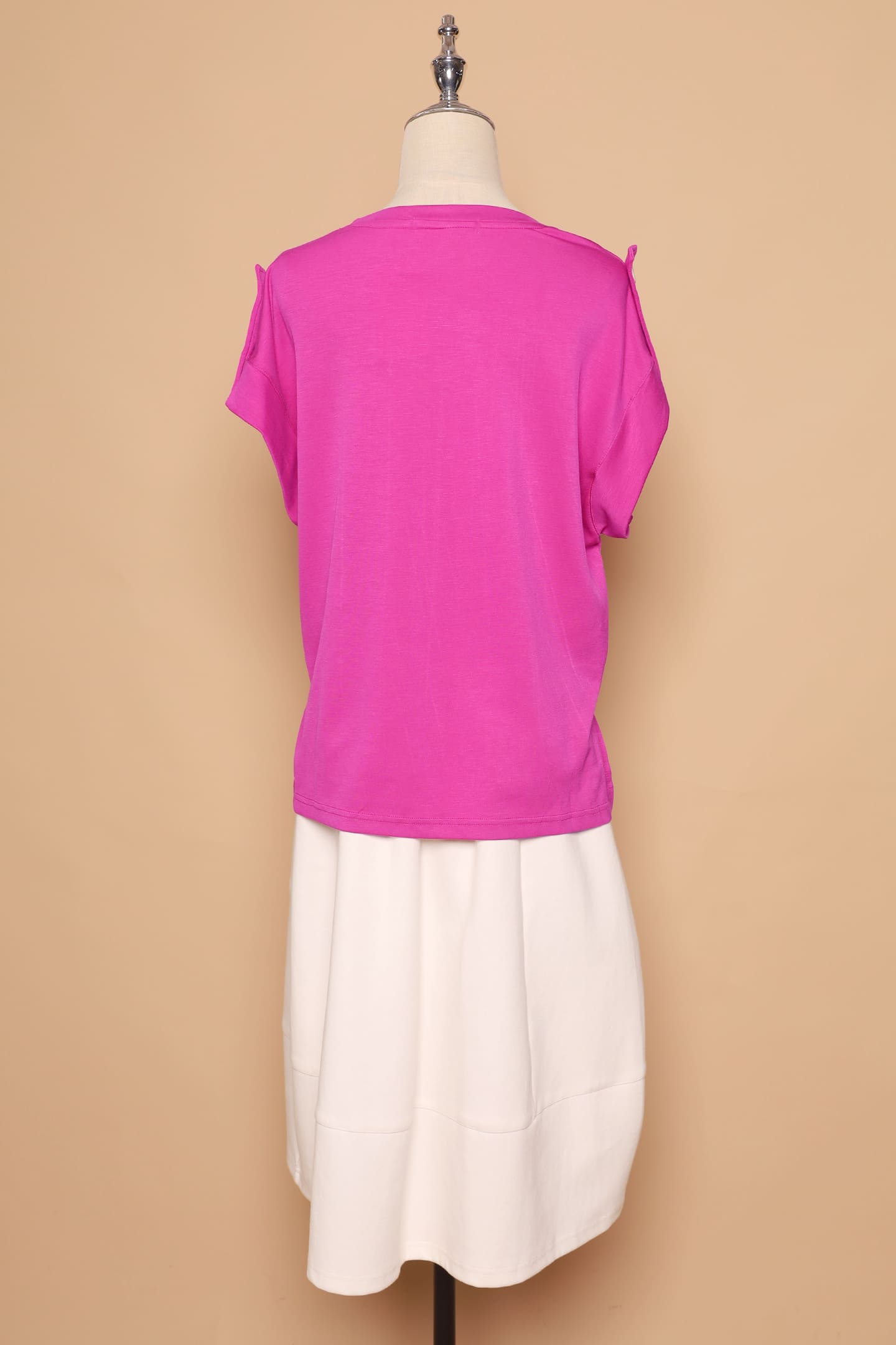 PO - Zoanne Button Shoulder Top in Pink