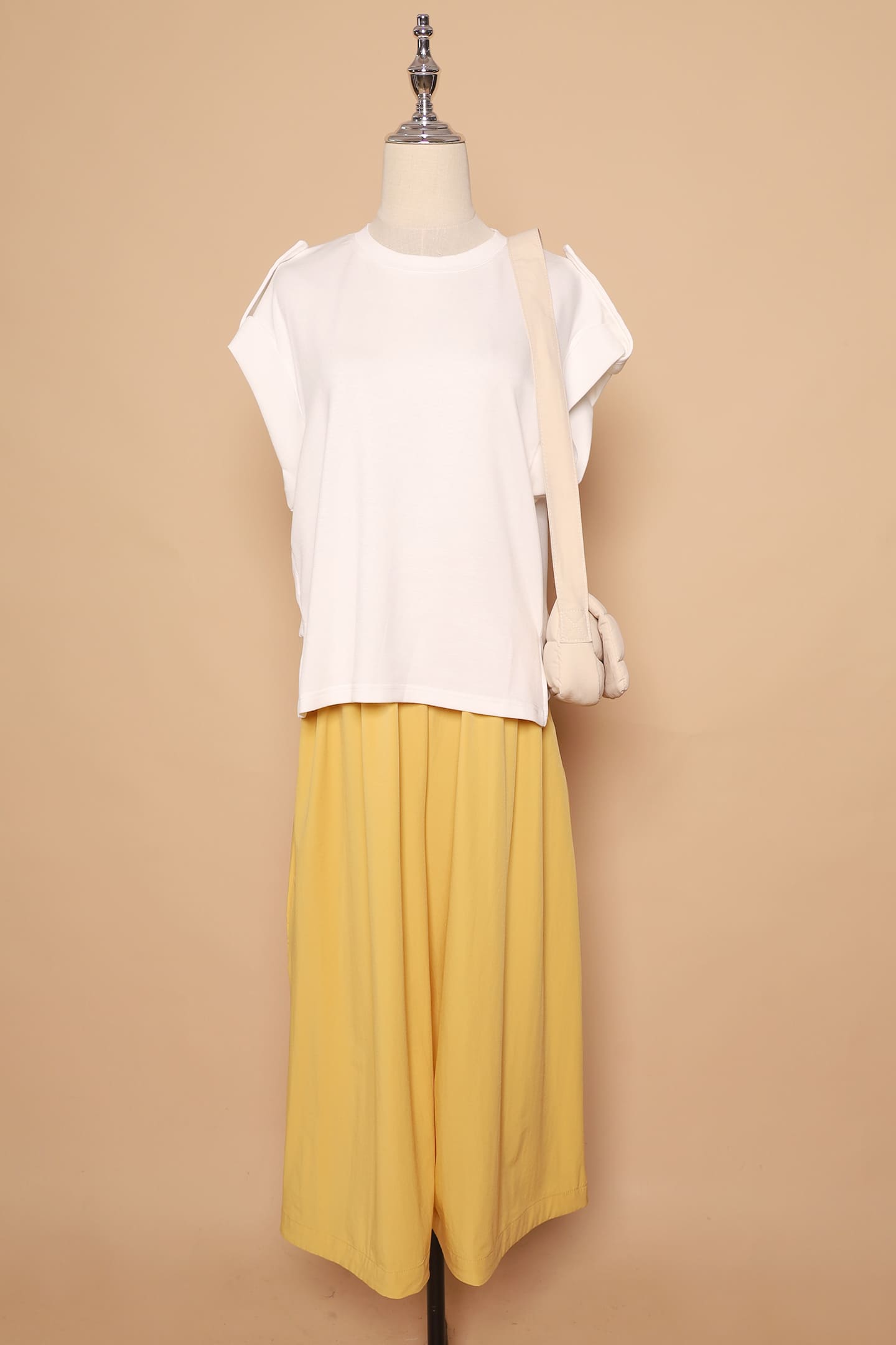 PO - Zoanne Button Shoulder Top in White