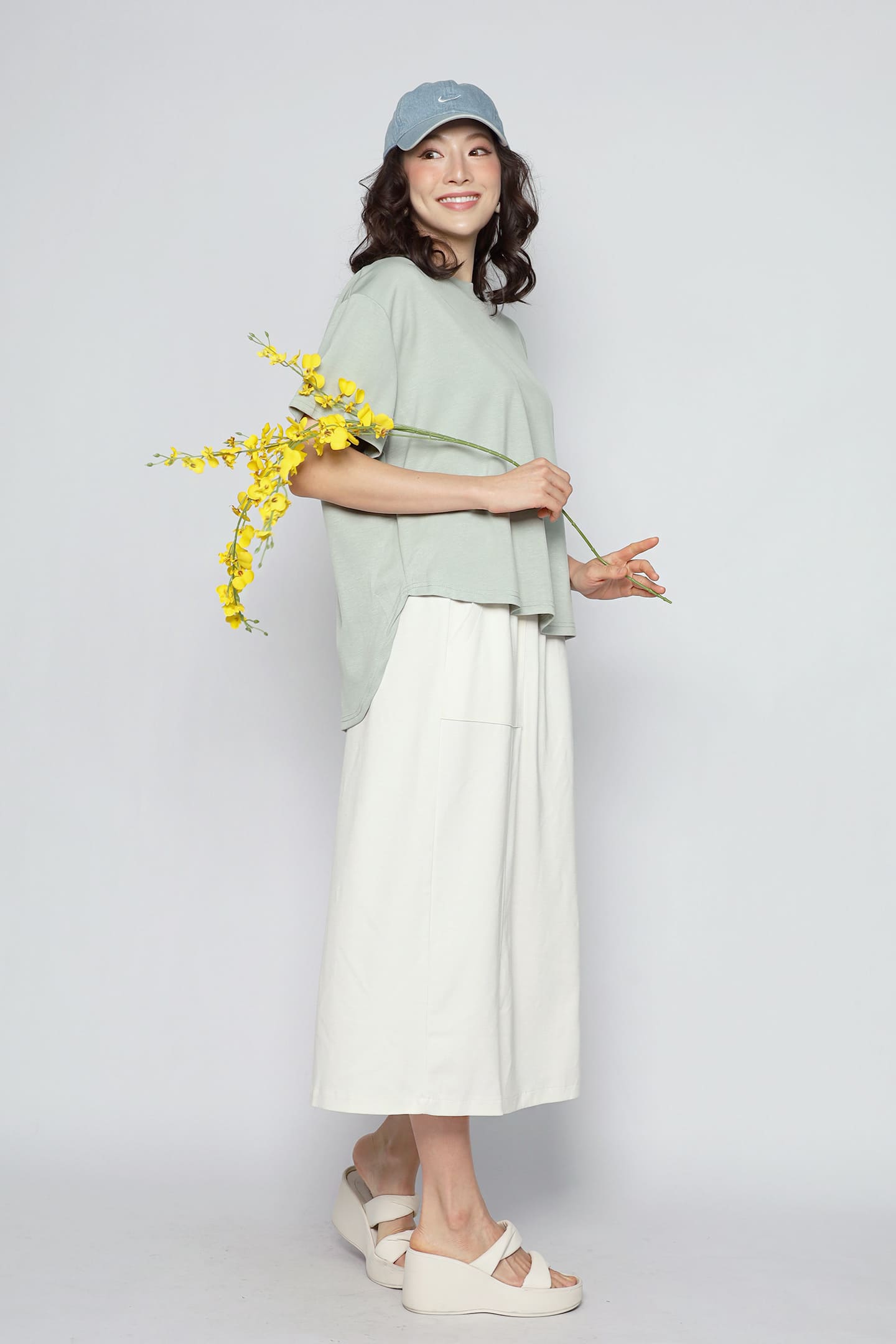 JOY - Airy Top in Green