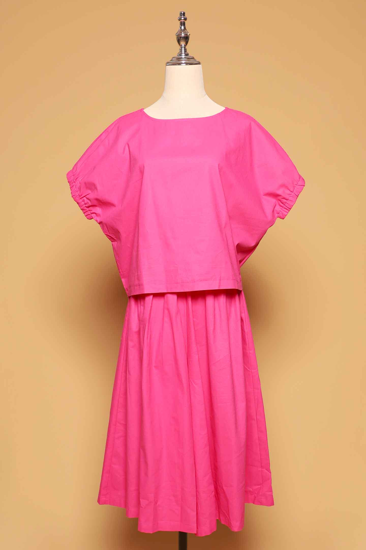 PO - Akemi 2 in 1 Top and Culottes Set in Pink