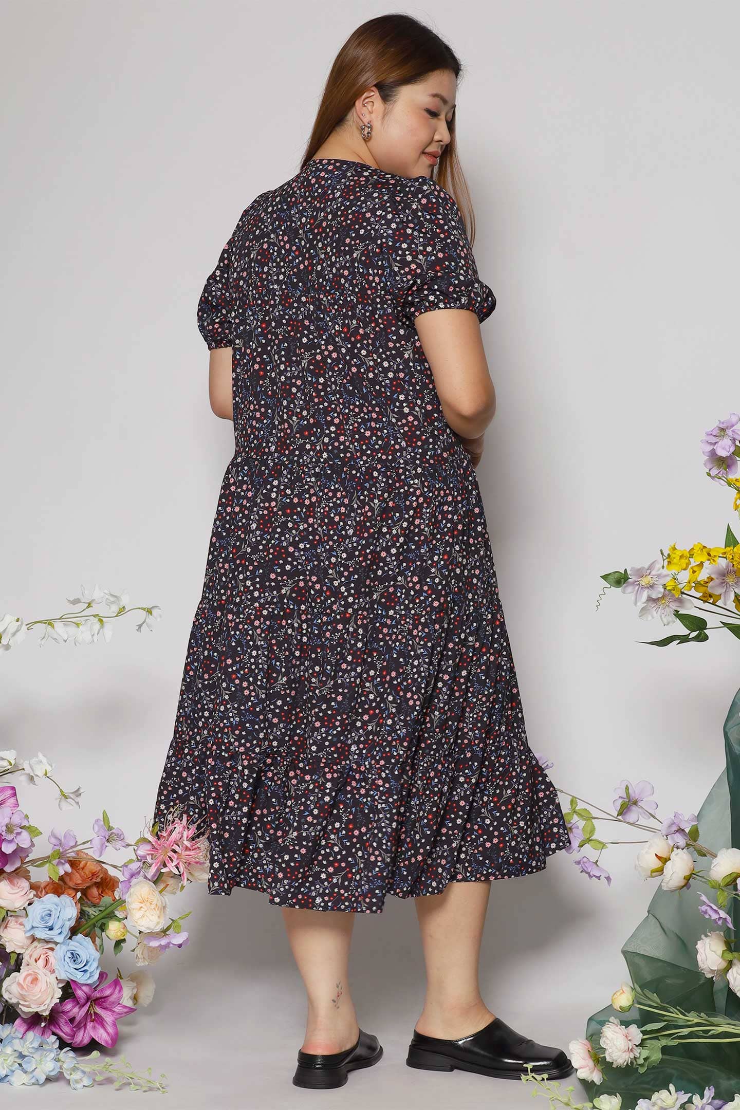 Alina Dress in Ditsy Floral