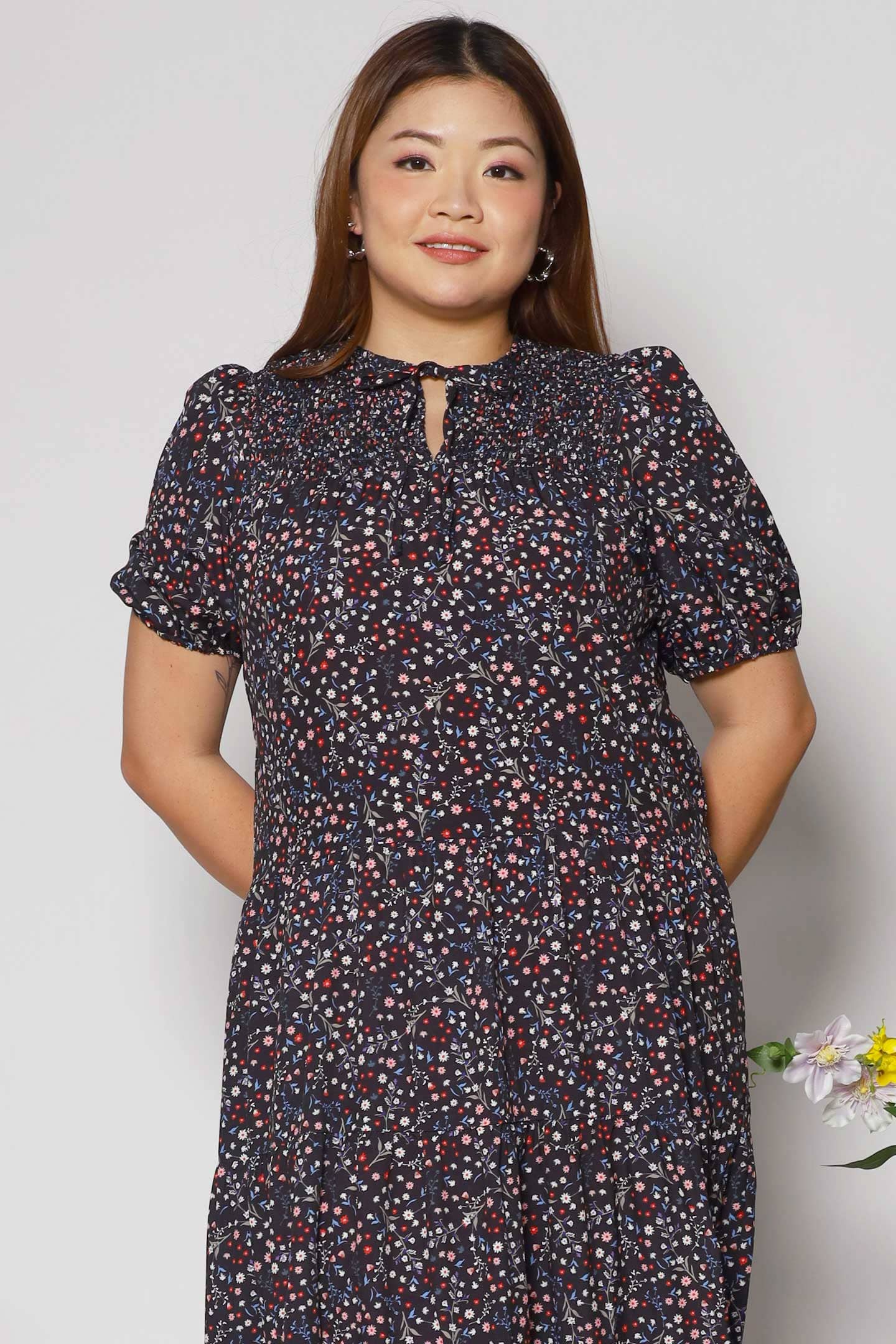 Alina Dress in Ditsy Floral