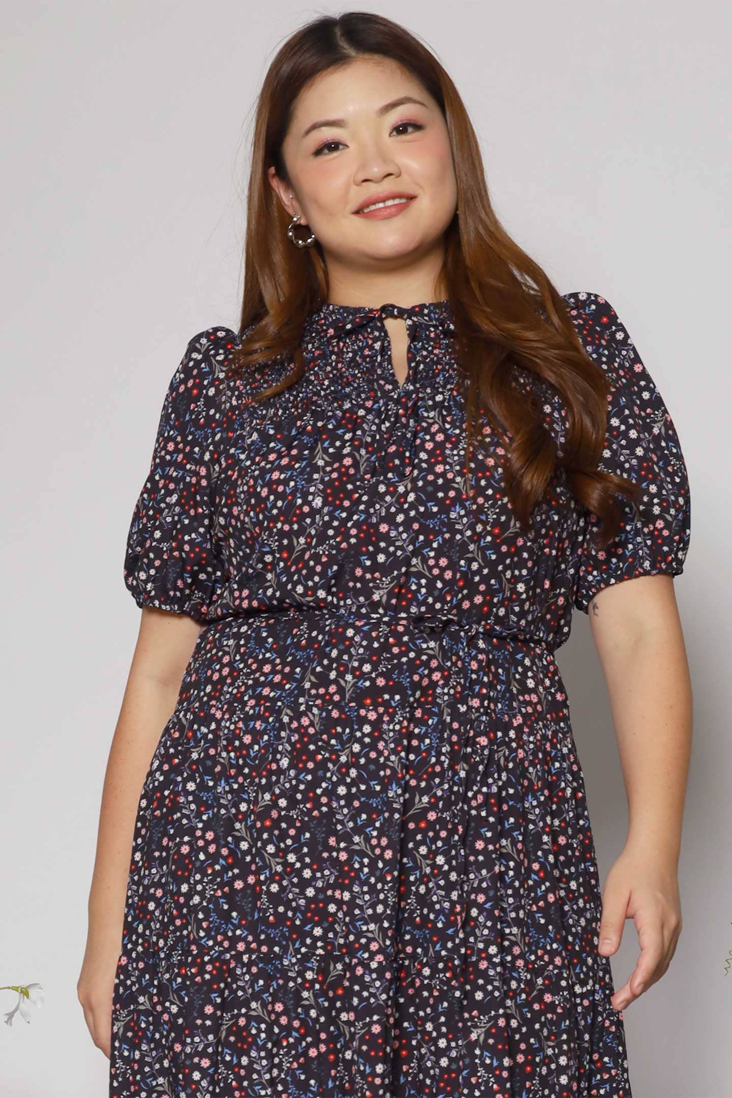 Alina Dress in Ditsy Floral