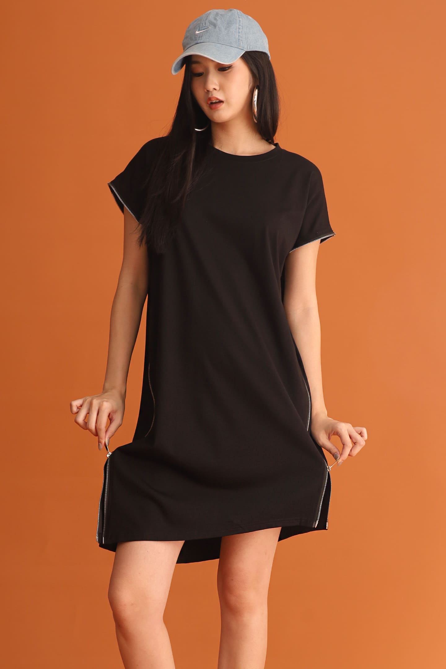 CHOSEN - All Eyes On You Zipper Dress