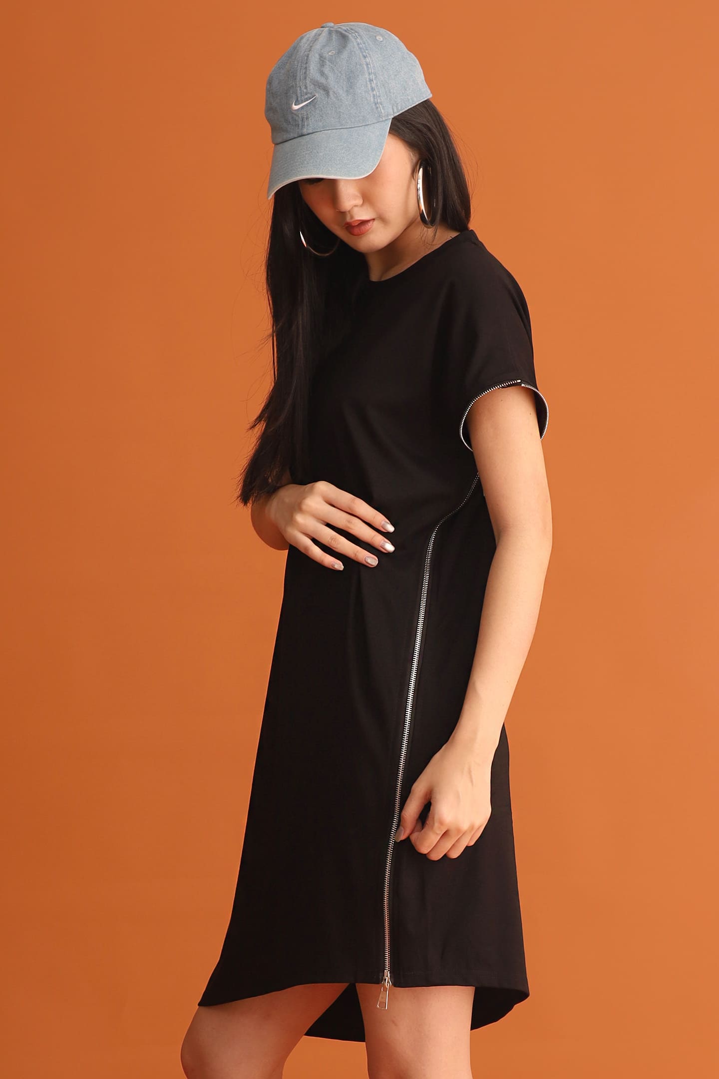 CHOSEN - All Eyes On You Zipper Dress