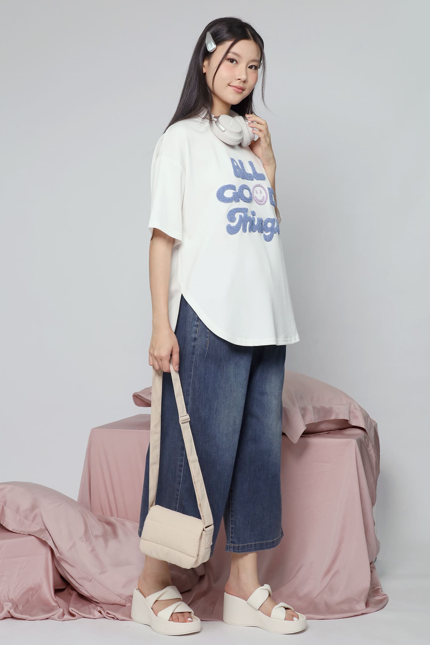 JOY - All Good Things Tee in White