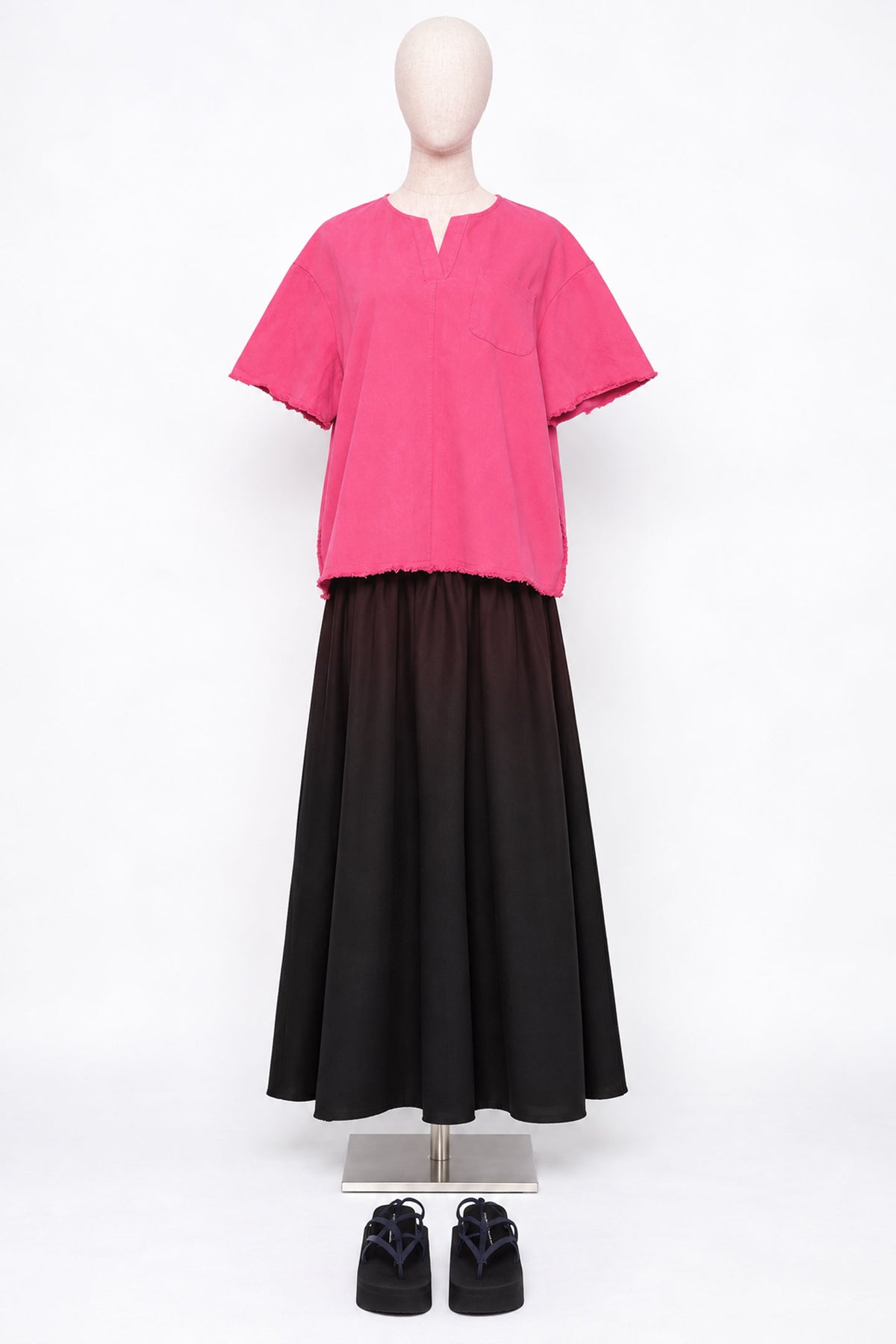 PO - Amari Denim Top in Pink