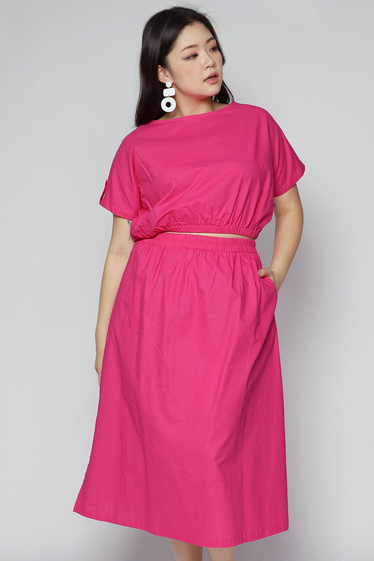 Angel 2 in 1 Skirt Set in Bloom Pink